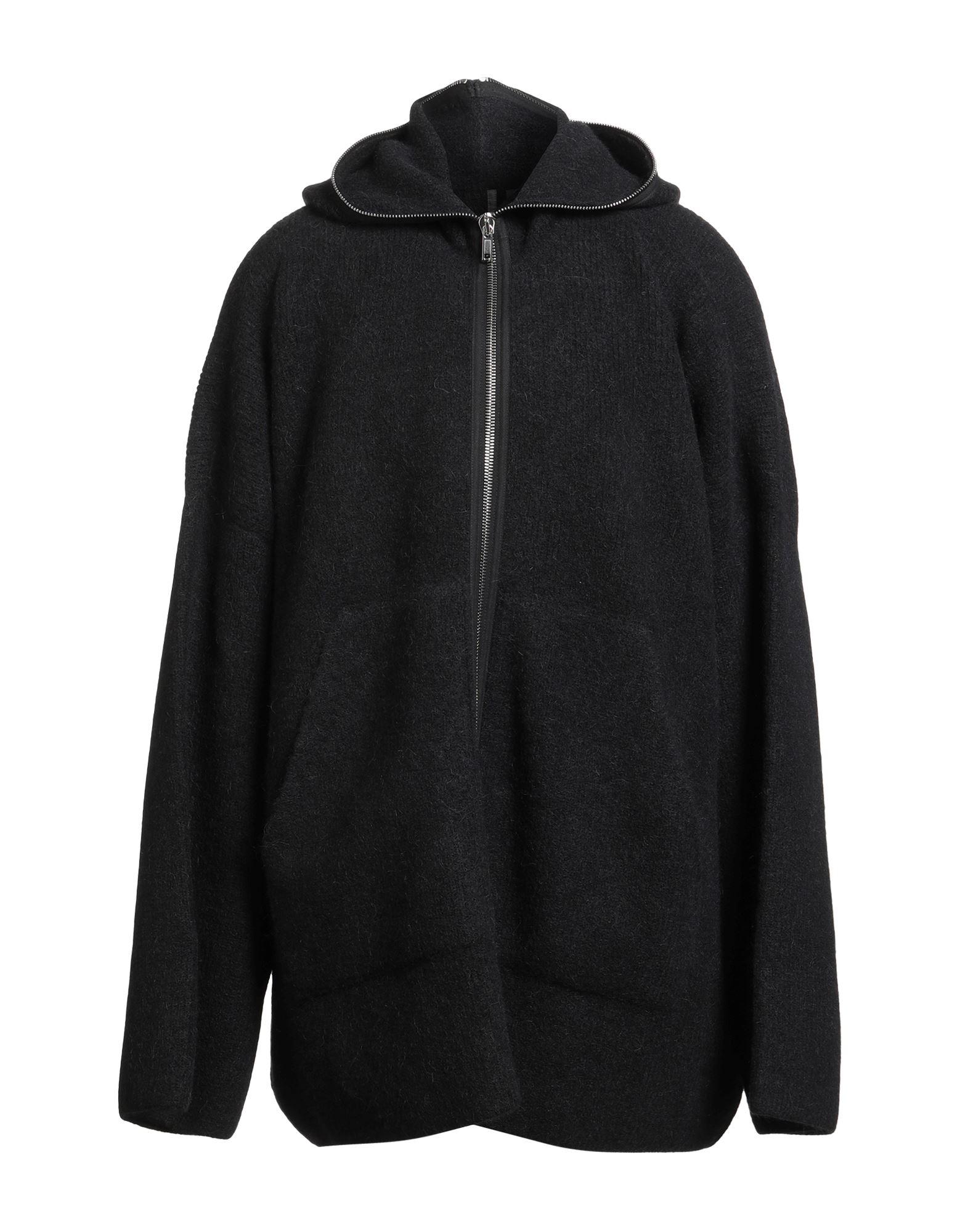 パーカー・フーディ RICK OWENS Hooded wool cardigan Rick Owens Black Hooded Cardigan Rick Owens