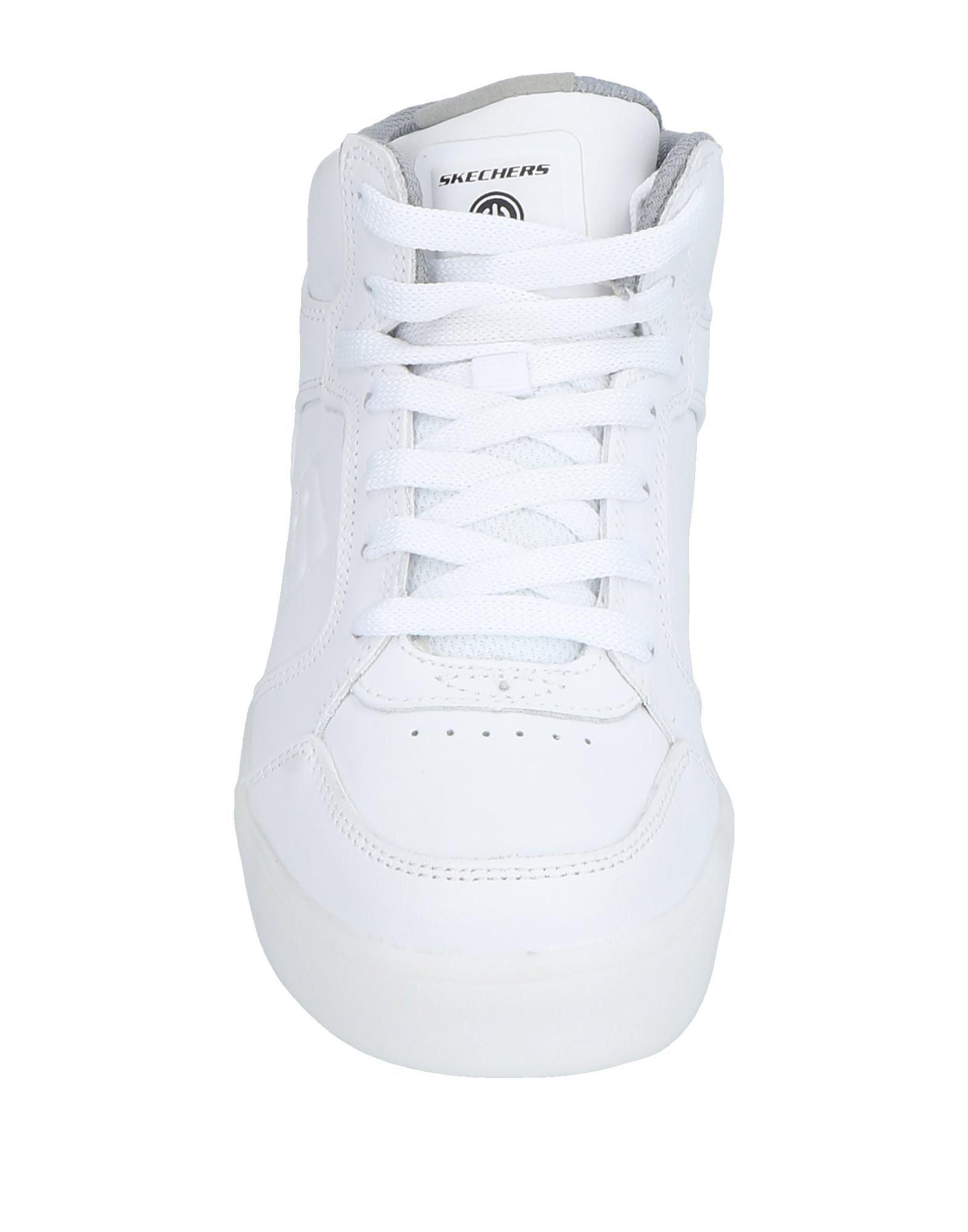 Skechers Leather High-tops & Sneakers in White for Men | Lyst