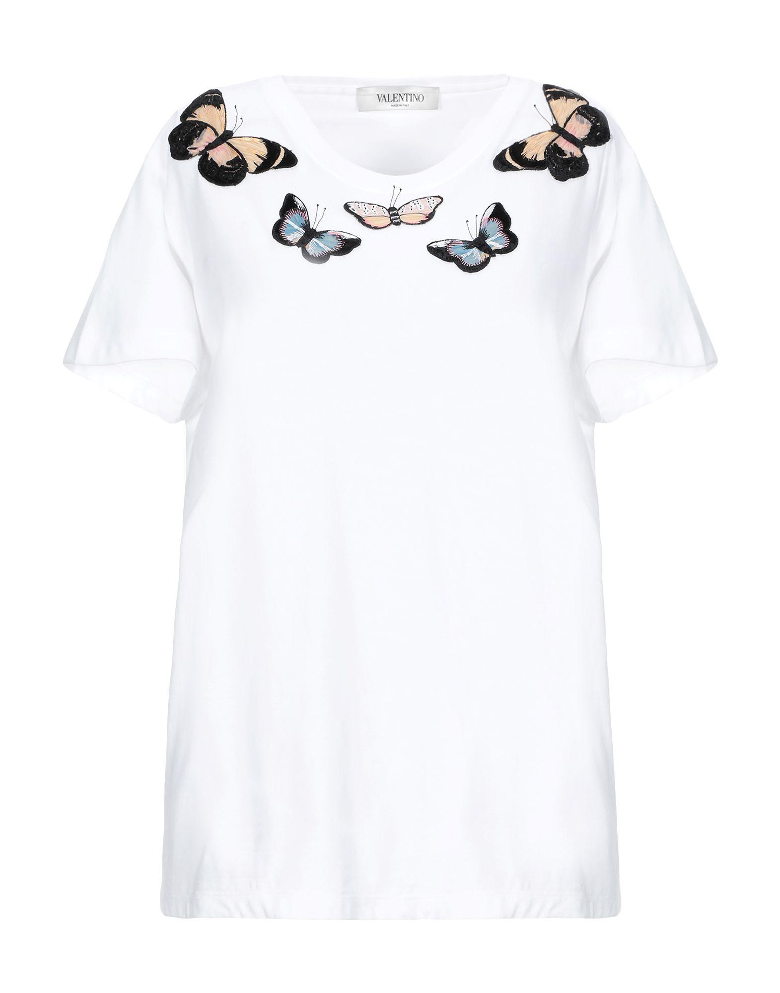 Valentino Cotton T-shirt in White - Lyst