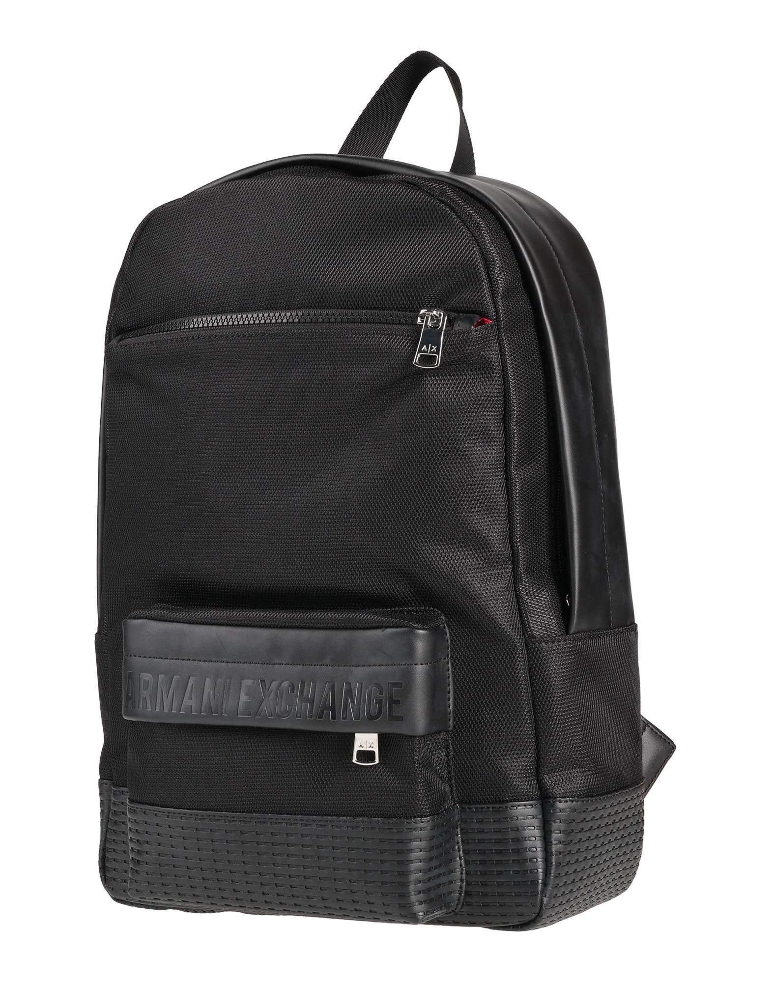 Armani Exchange Backpack in Black for Men Lyst
