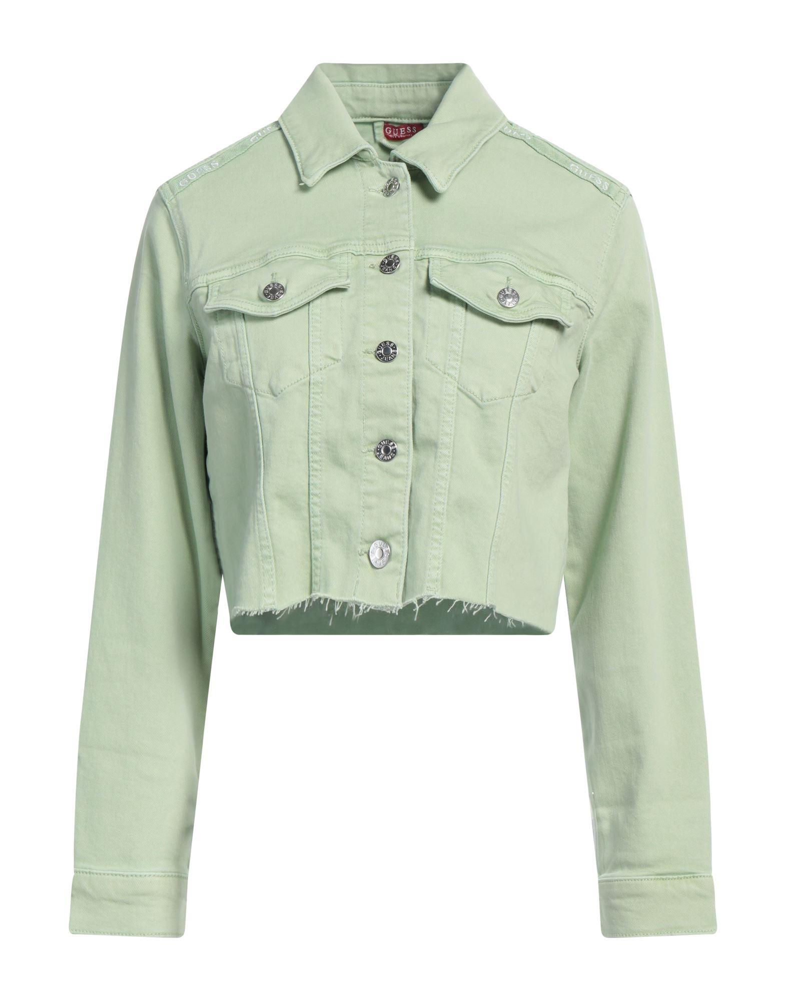 Guess cotton denim peplum jacket hot sale