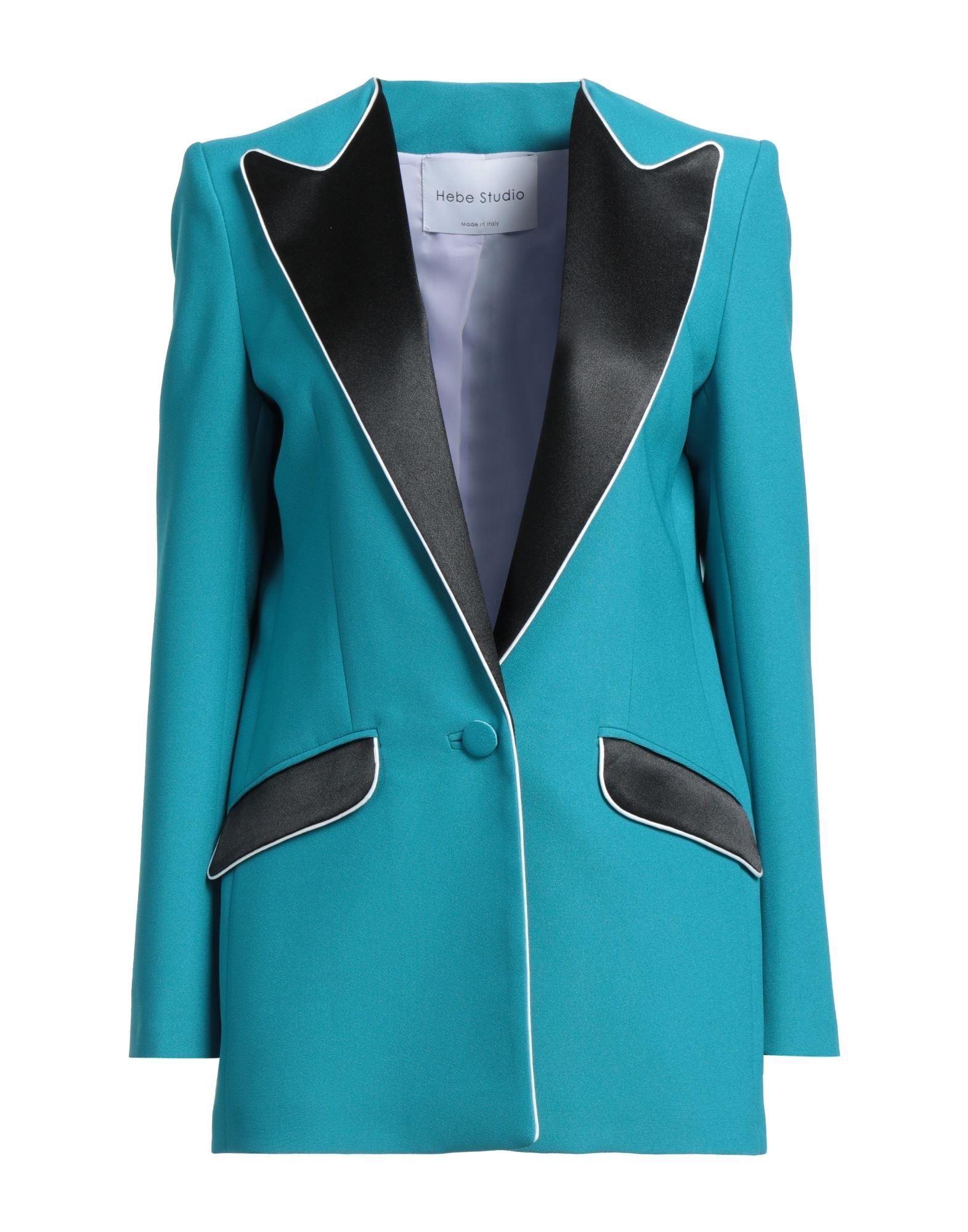 Hebe Studio Suit Jacket in Blue Lyst