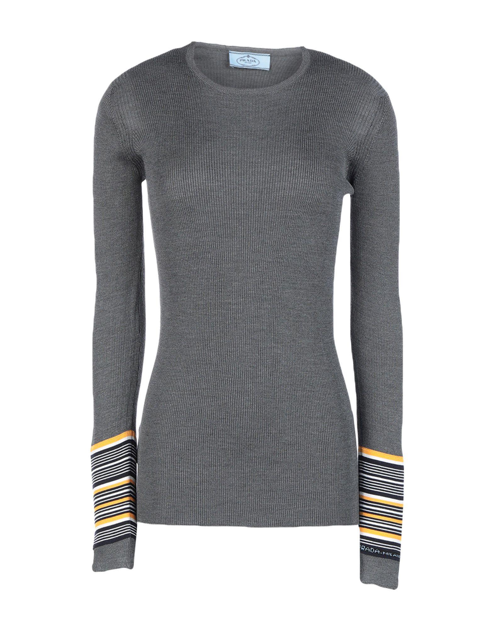 Prada Silk Jumper in Lead (Gray) - Lyst