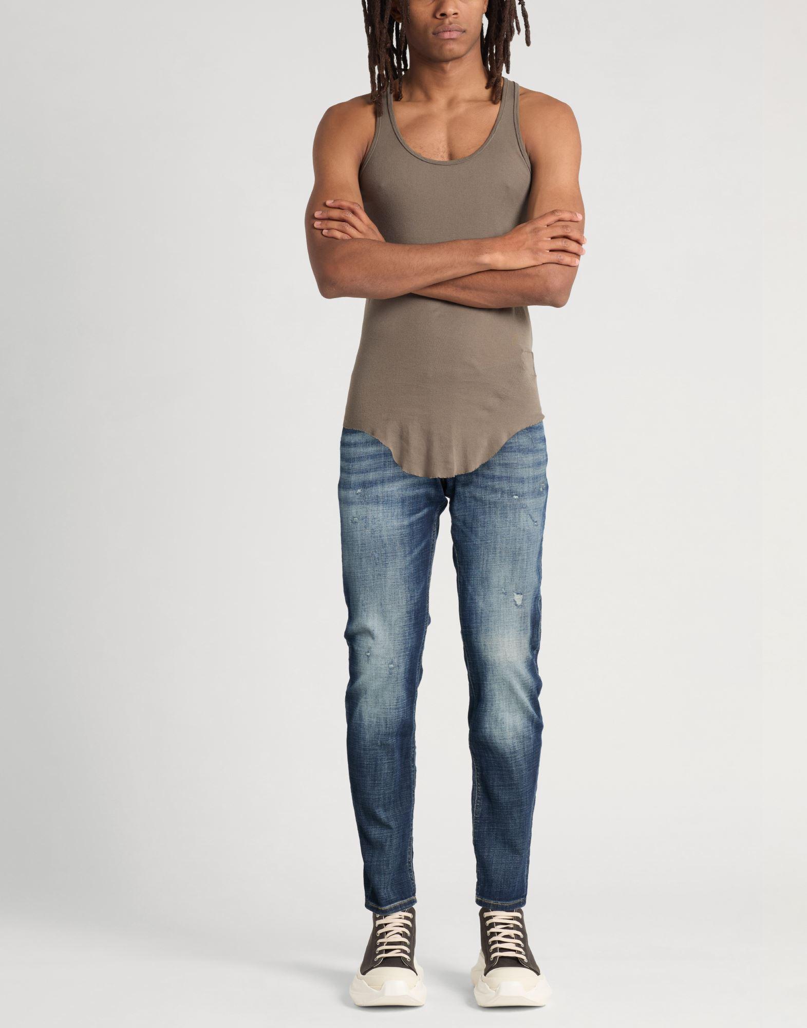 Moda Masculina Casual Vaqueros Diesel Straight Para Hombre - Corte Recto, Algodón, No Elásticos Jeans Hombre Straight