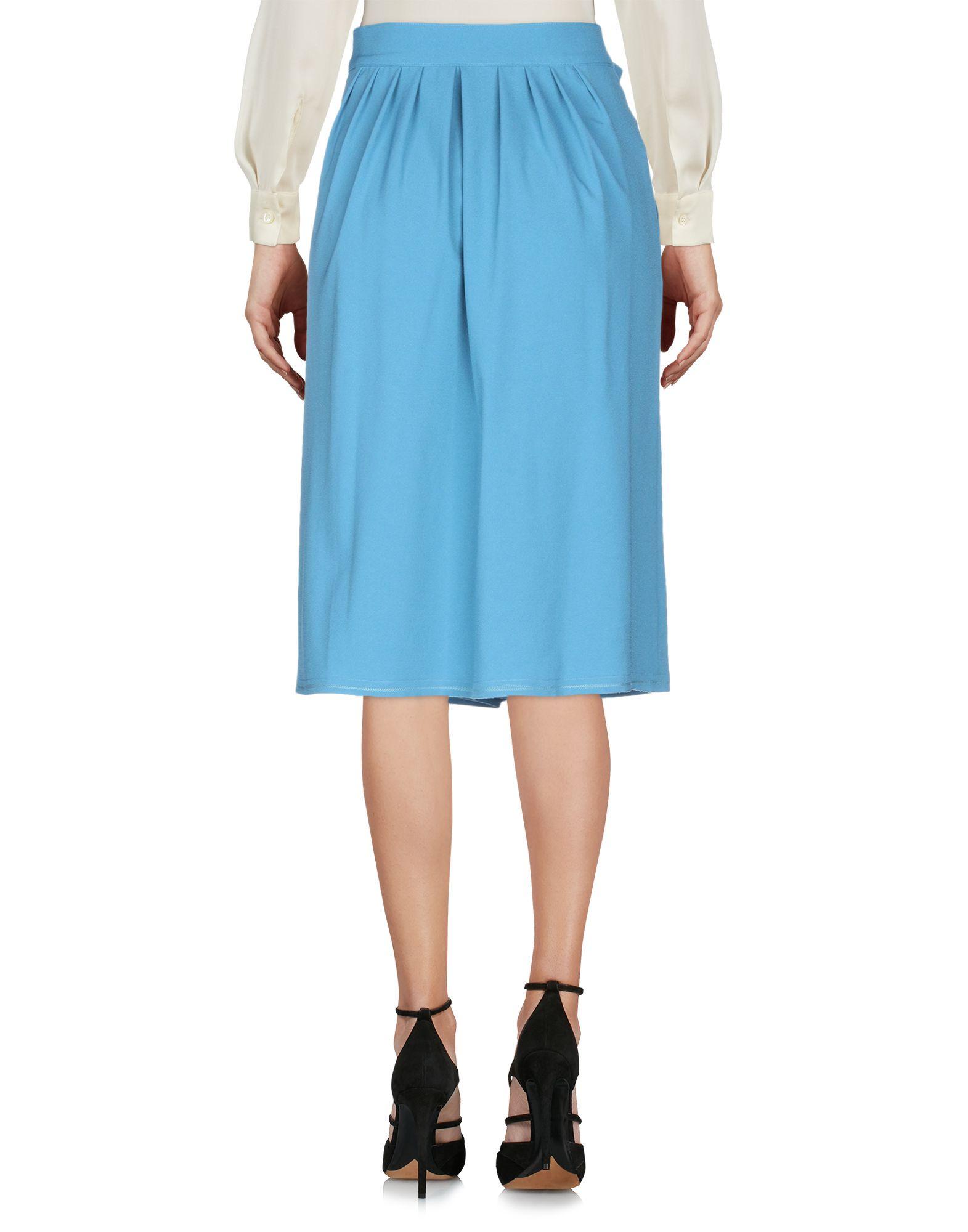 Department 5 Synthetic Knee Length Skirt in Slate Blue (Blue) - Lyst
