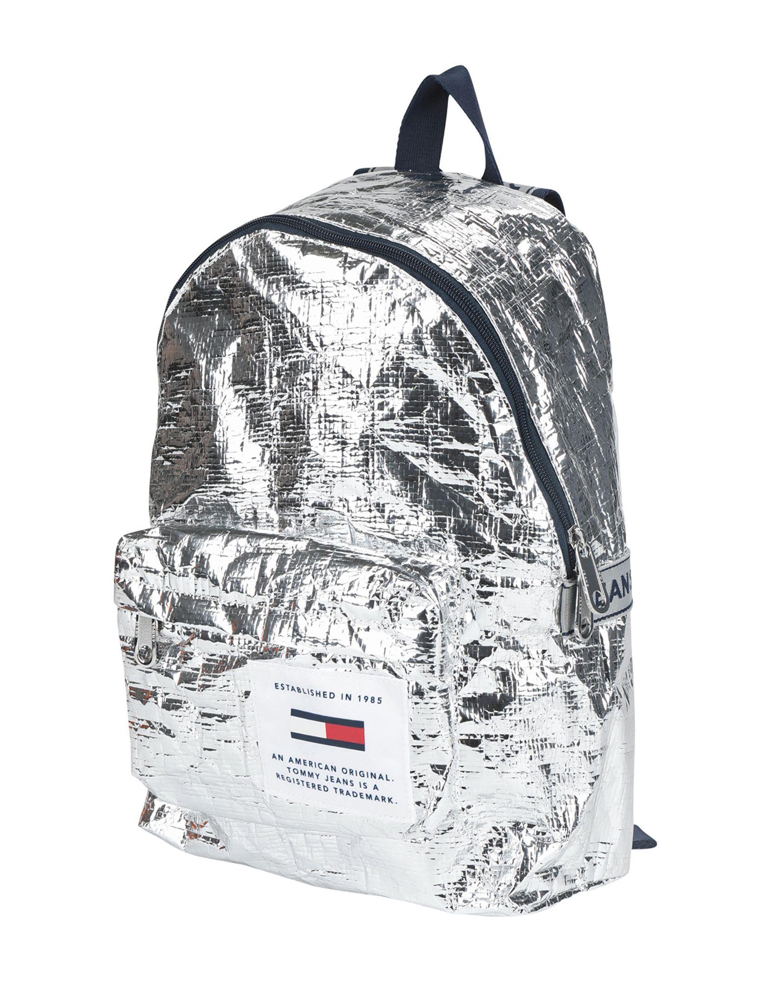 tommy hilfiger silver backpack