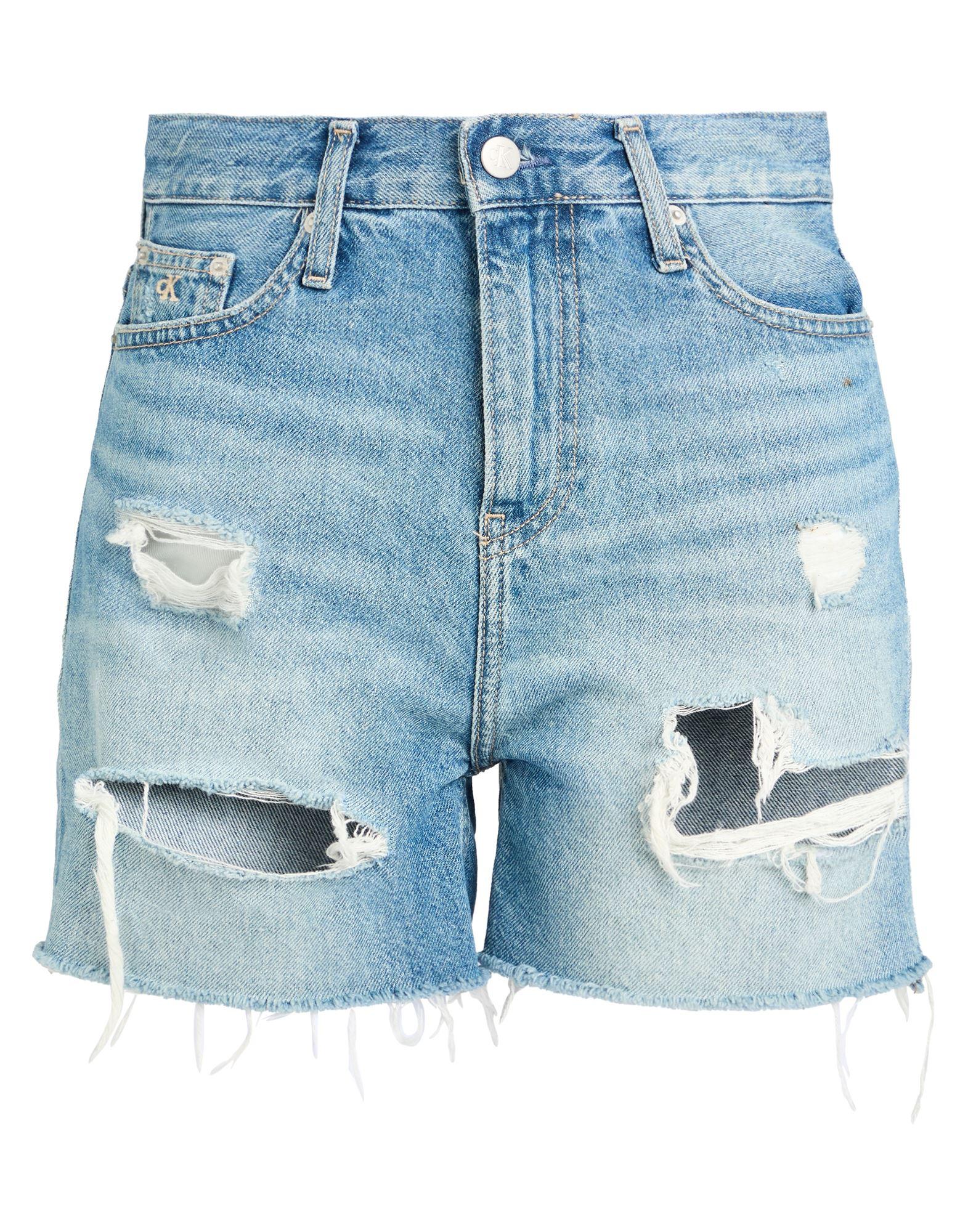 [カルバンクライン] CK JEAN W Mom Fit Mid-Blue Denim Shorts☆ 158831_218266_1_600_910.jpg