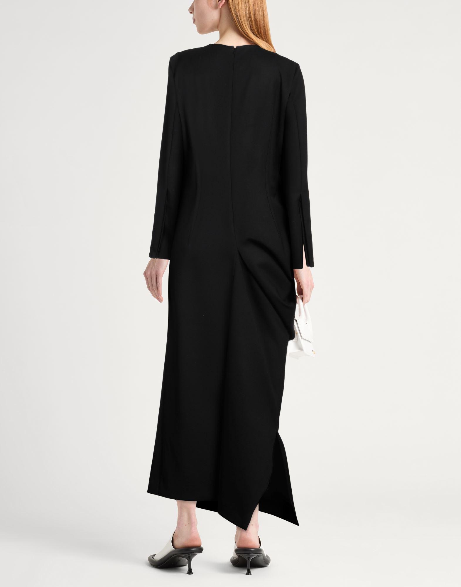 the row asymmetrical dress The Row, Kylo ruffled Silk Maxi Dress, Women, Black, US 4, Dresses