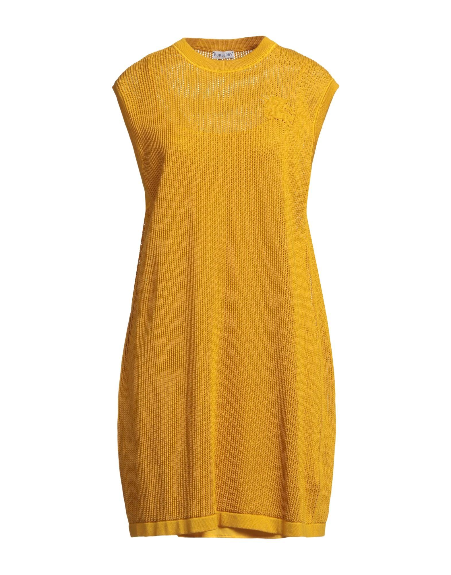ワンピース Burberry Mustard stretch wool blend dress (8077050 B7307) Designer Dresses For Women | Burberry®️ Official