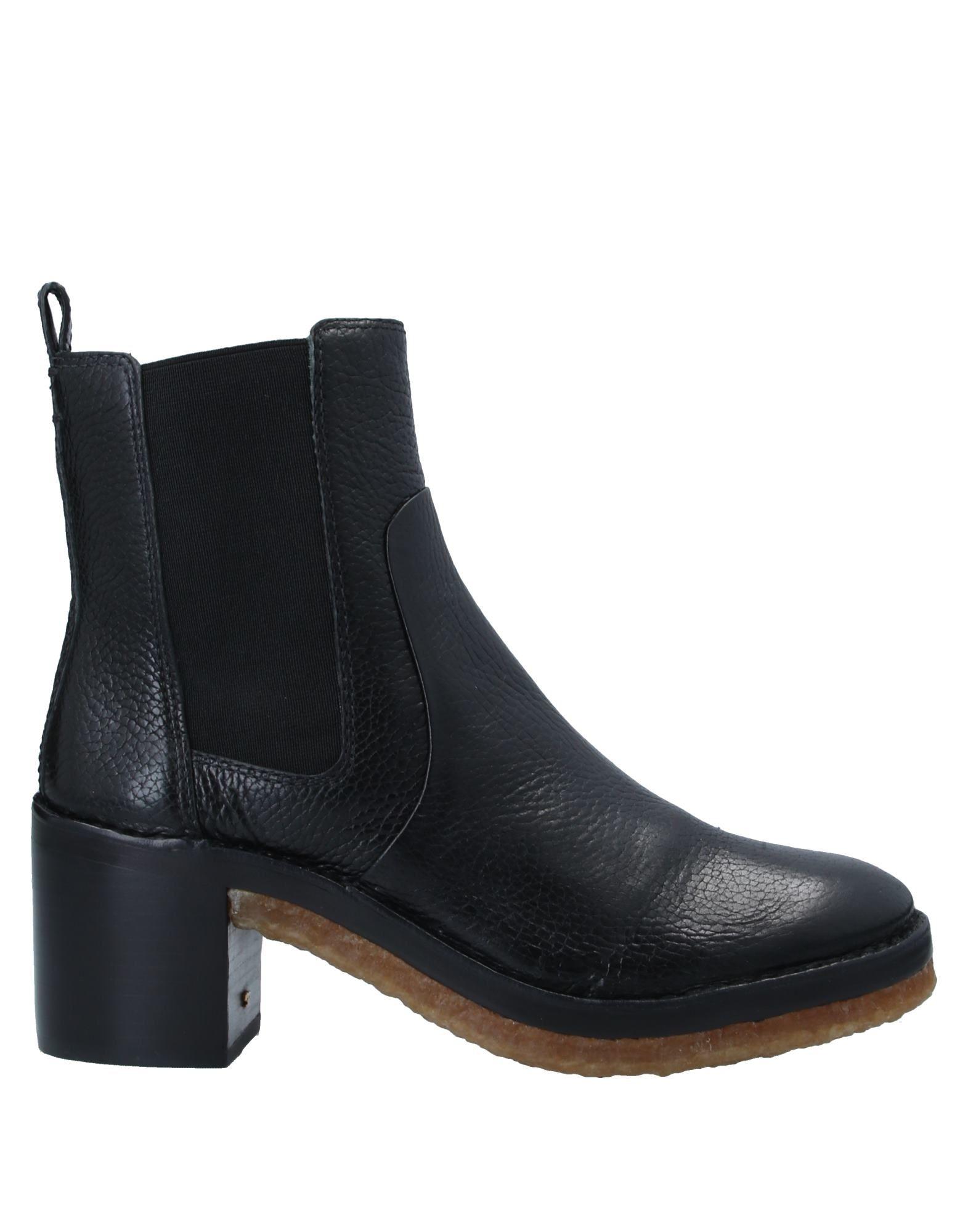 Tory Burch Leather Ankle Boots in Black - Lyst