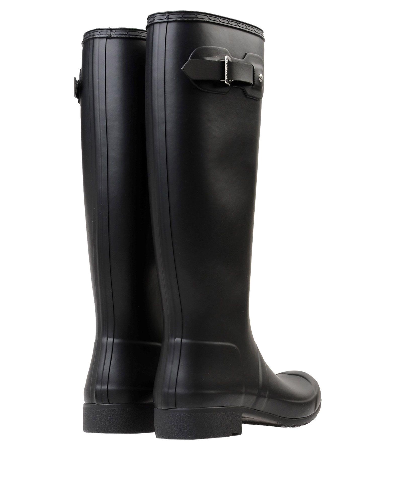 hunter boots with fabric top