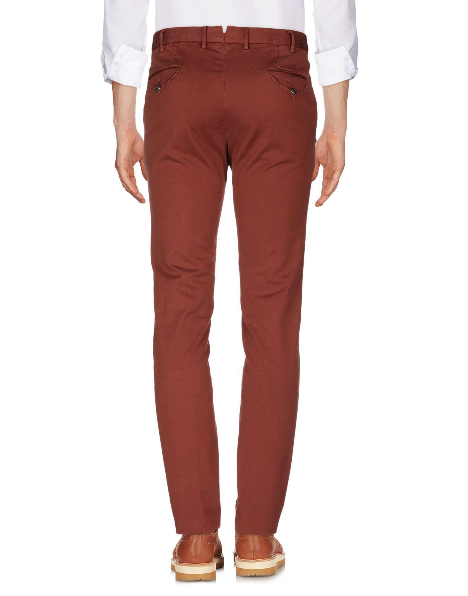 PT01 Cotton Casual Pants in Brown for Men Lyst