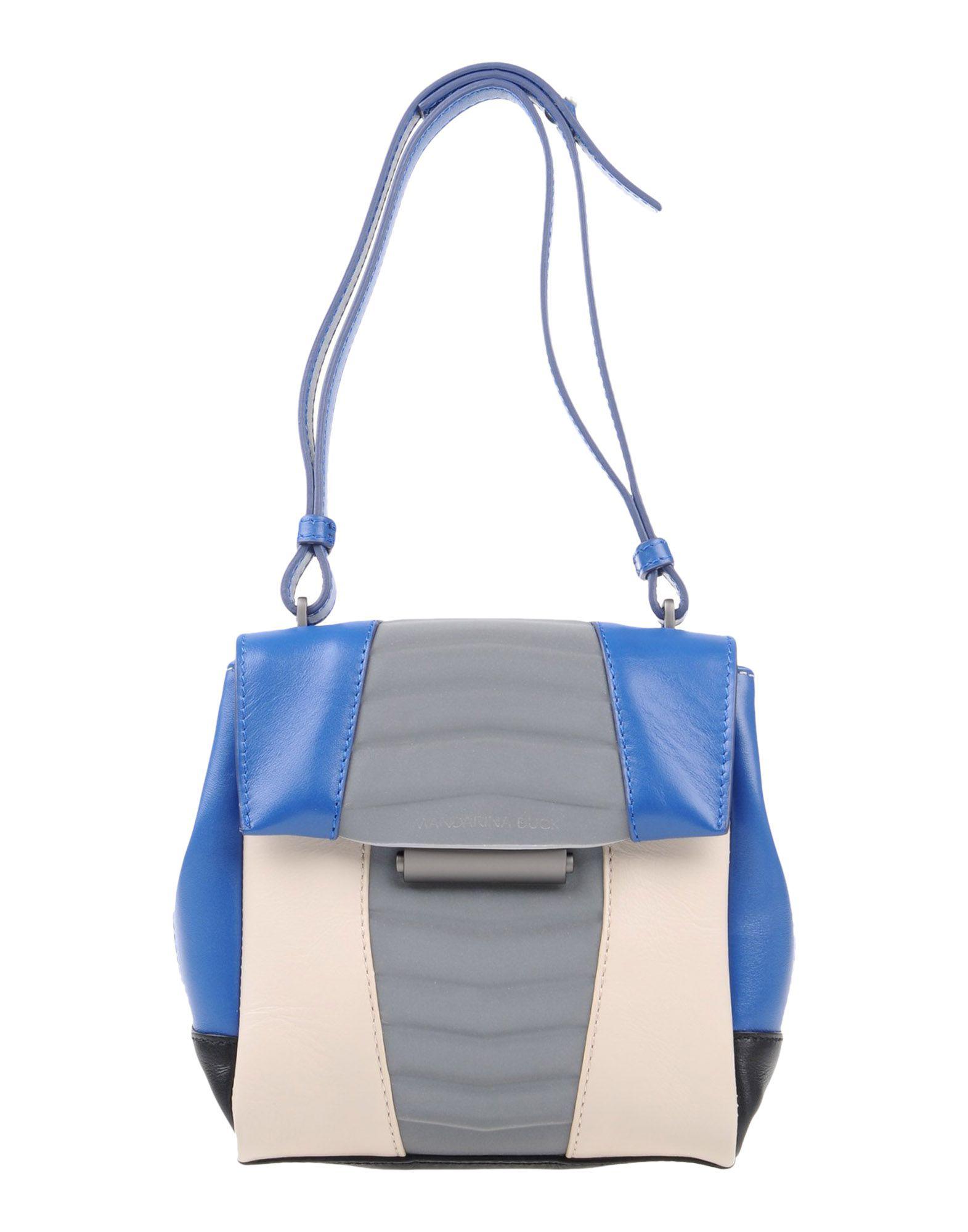 Mandarina Duck Leather Handbag in Blue - Lyst