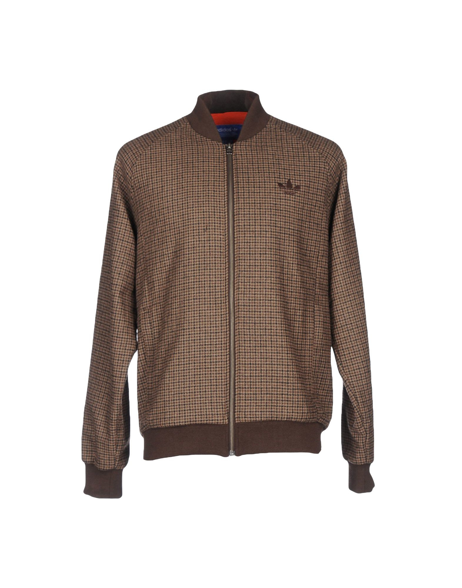 lyst adidas originals jacket in brown for lyst adidas originals jacket in brown for