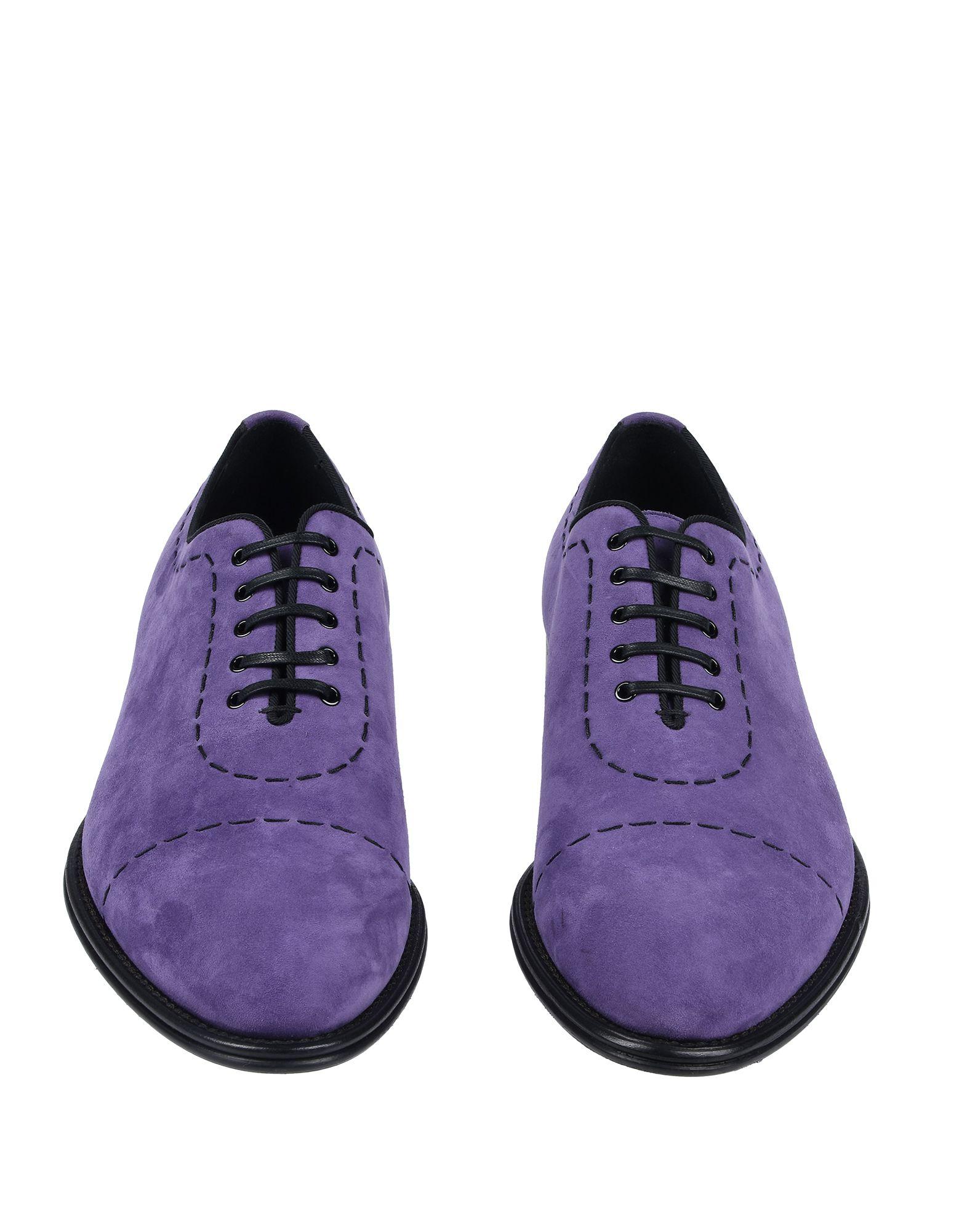 Dolce &amp; Gabbana Leather Laceup Shoe in Purple for Men Lyst