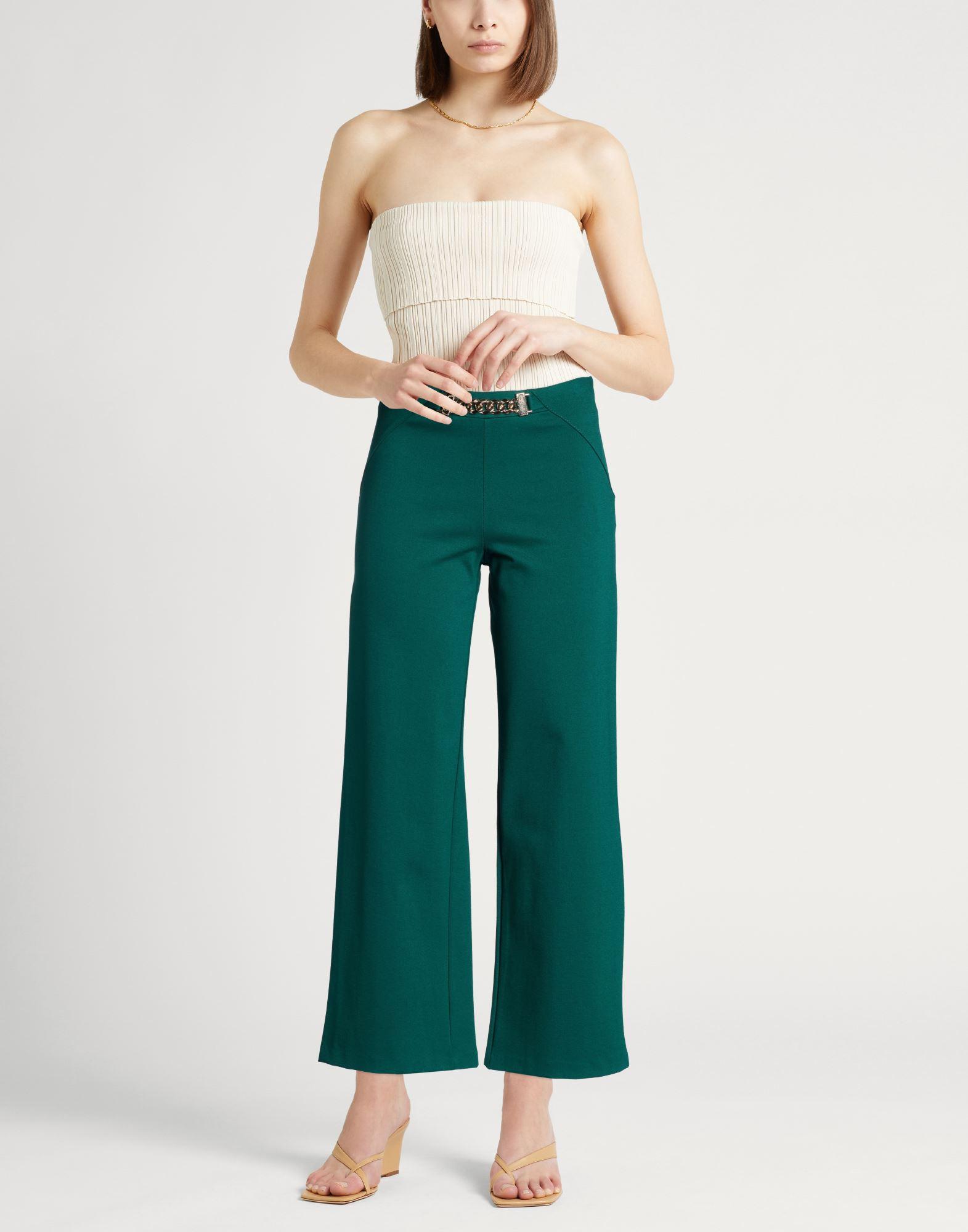 slim fit dress slacks Palermo High-rise Flare Suit Pants Emerald main image 1