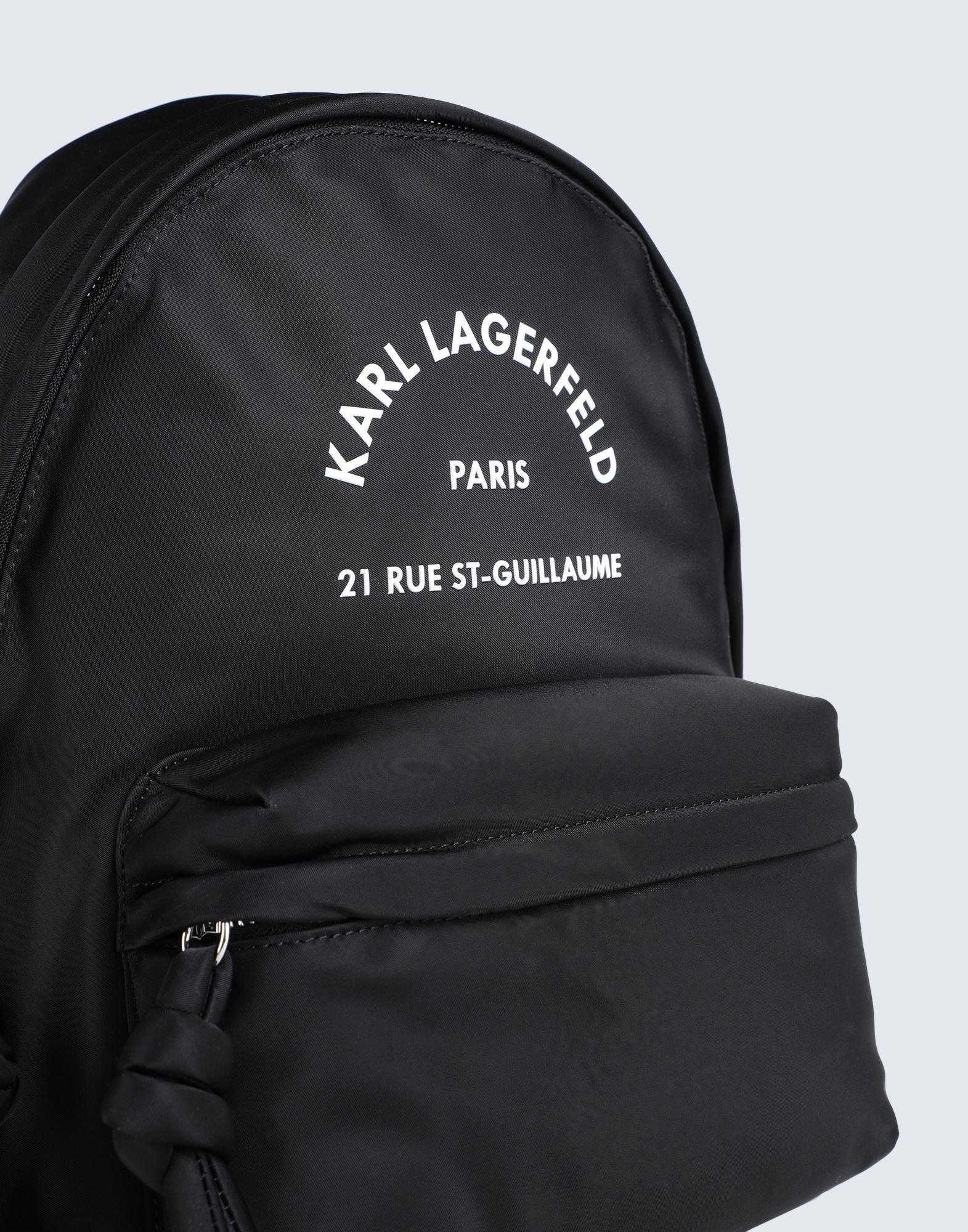 Karl Lagerfeld Backpack in Black | Lyst