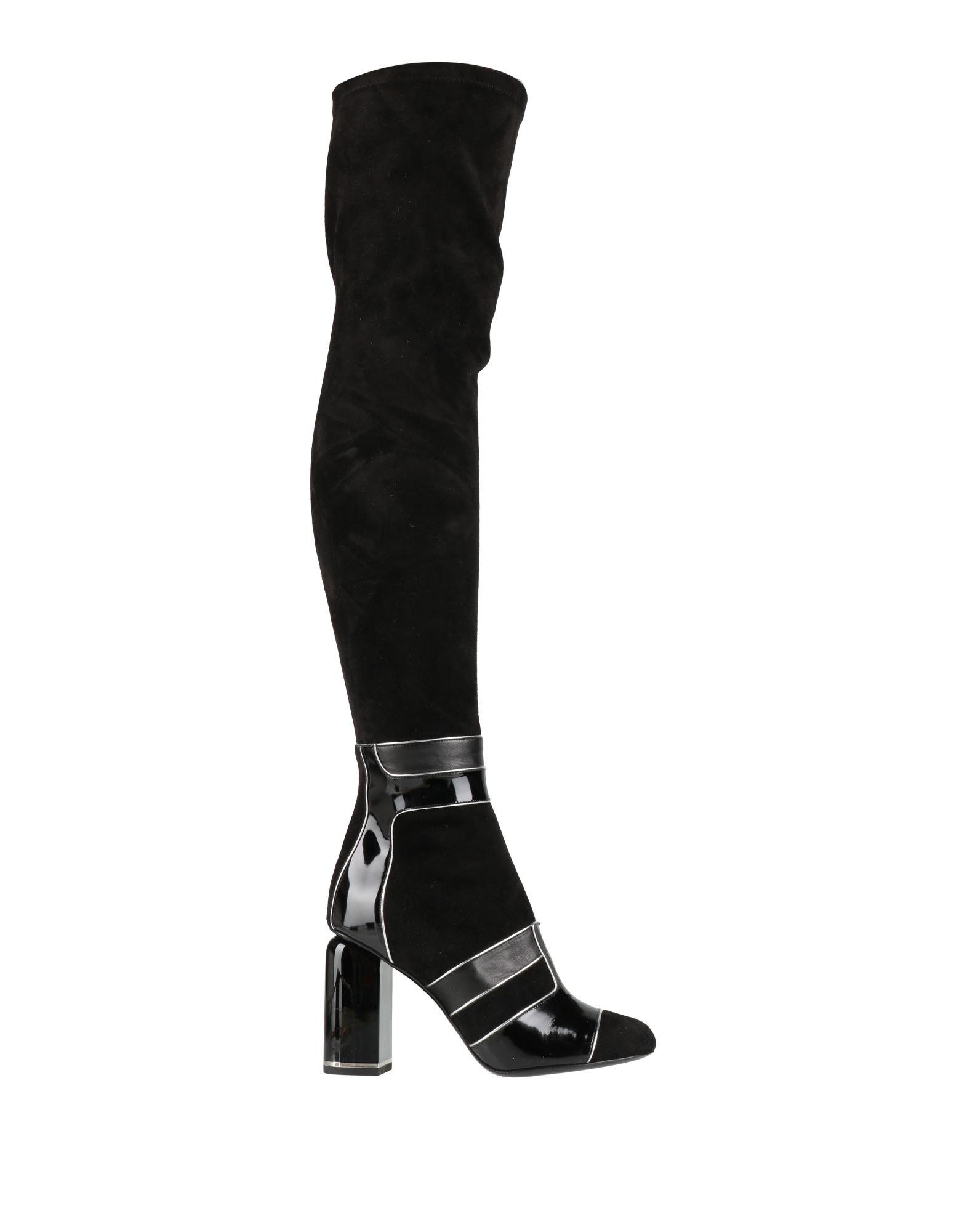 Overknees Dunkelblau Phillip Hardy Stiefel Schwarz Pierre Hardy