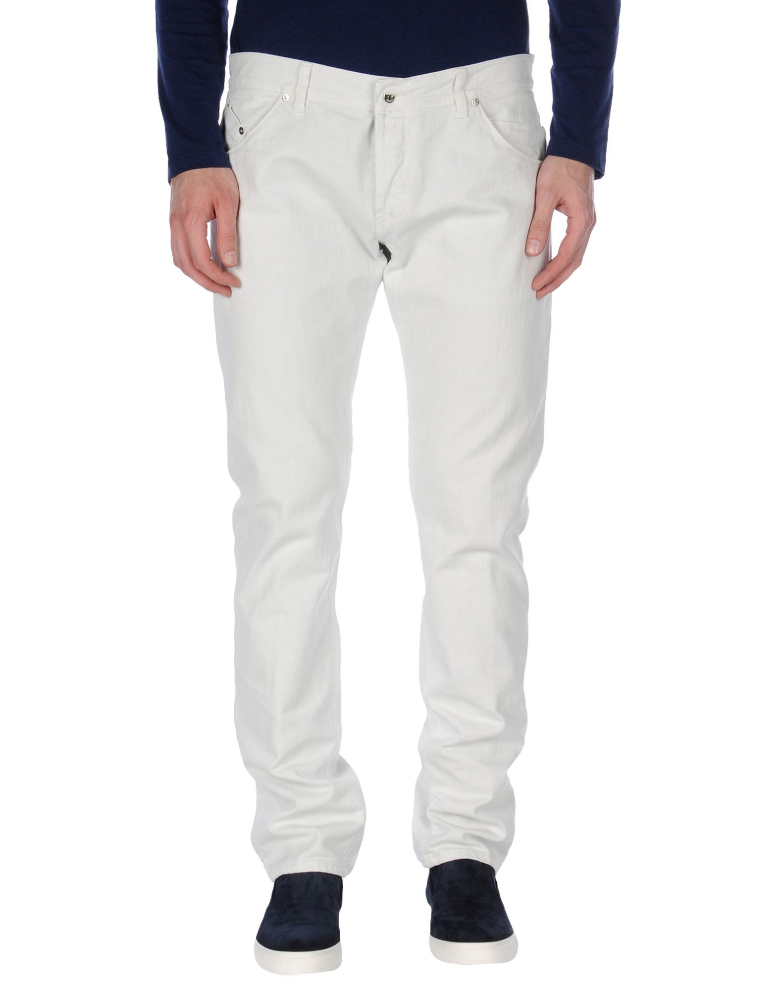 Lyst - Dondup Denim Pants in White for Men