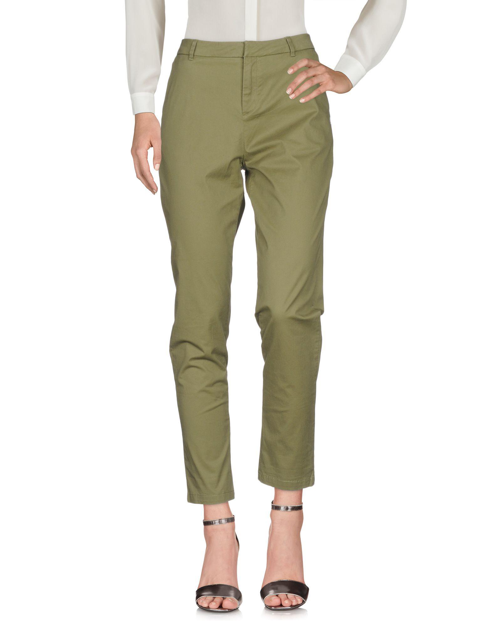 Maison Scotch Cotton Casual Pants in Military Green (Green) - Lyst
