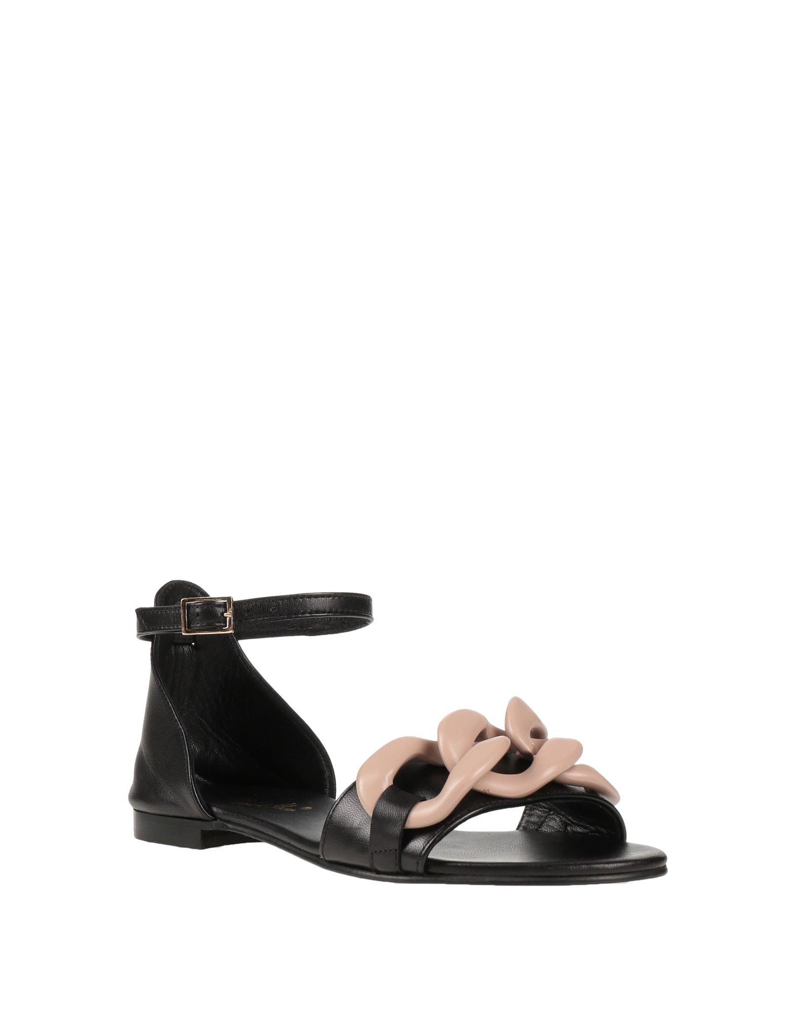 CHAMP DE FLEURS® Sandals in Black | Lyst