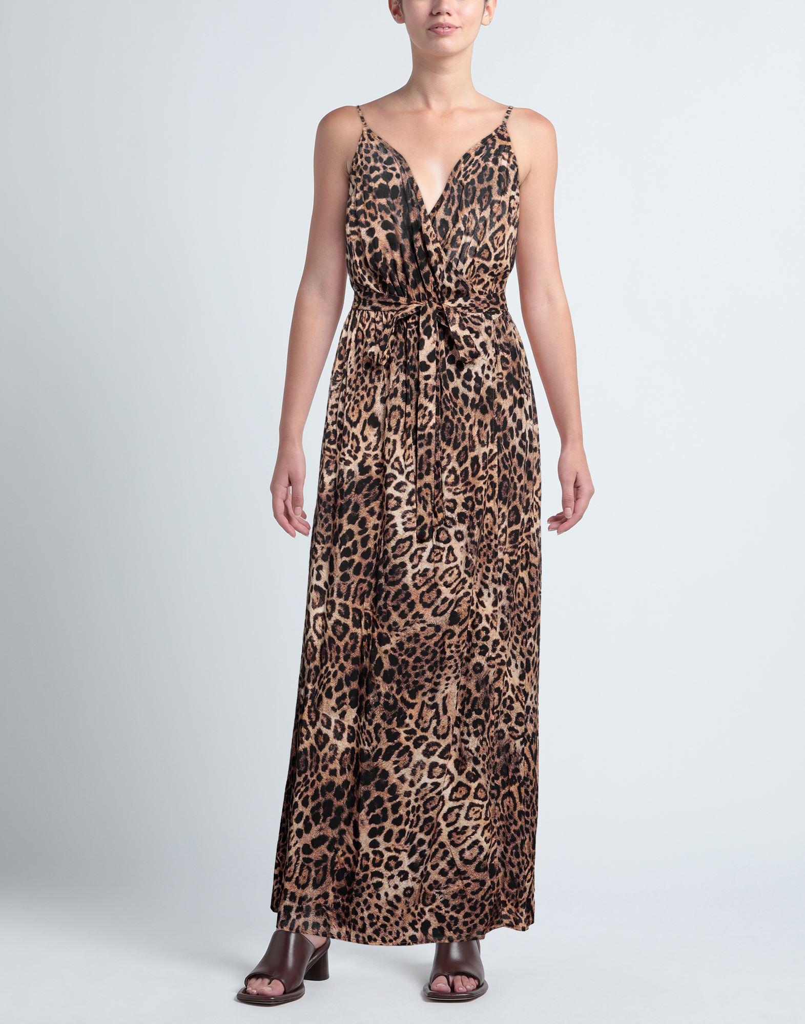 pinko leopard dress PINKO Leopard Print Maxi Shirt Dress