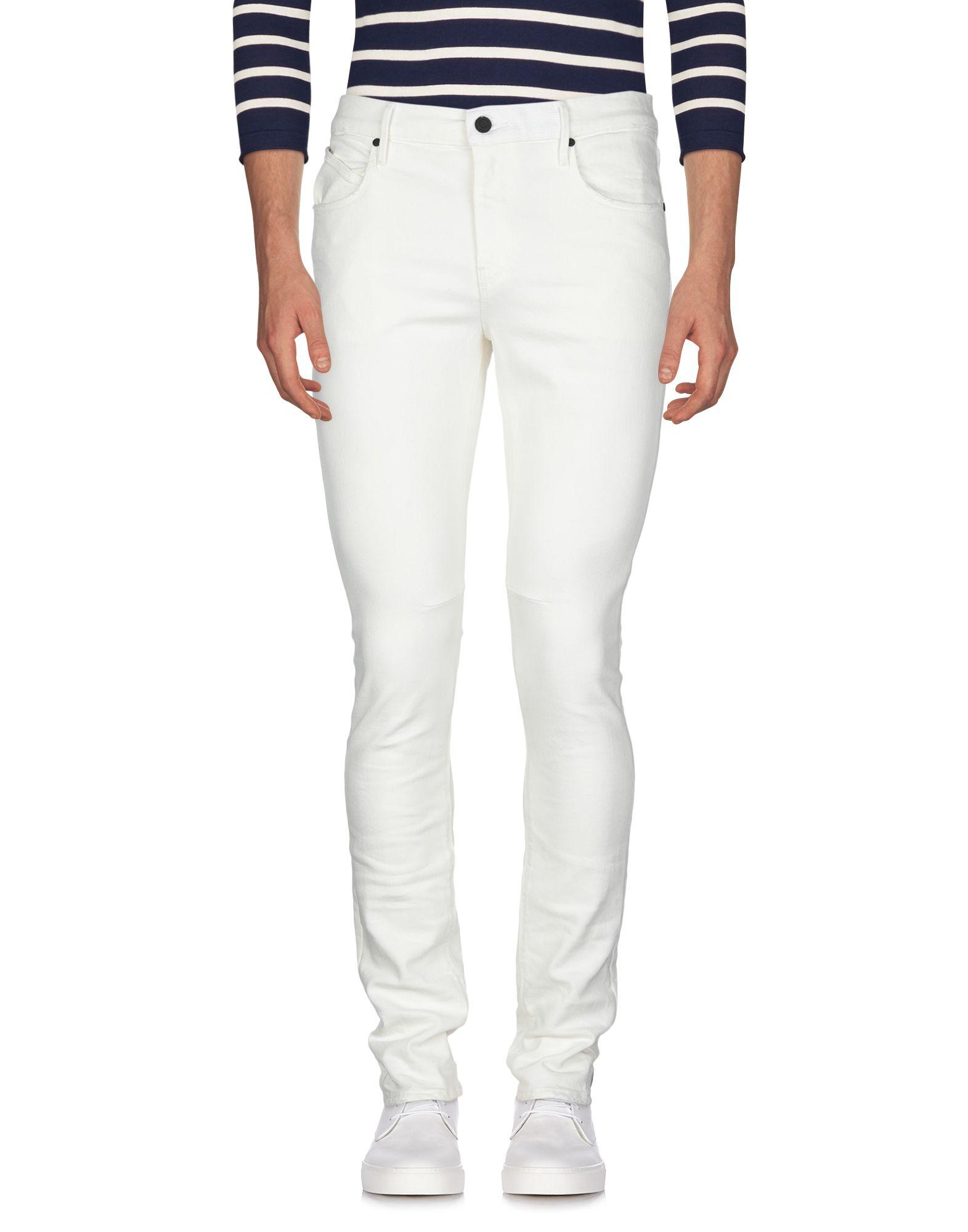 RTA Denim Pants in Ivory (White) for Men - Lyst