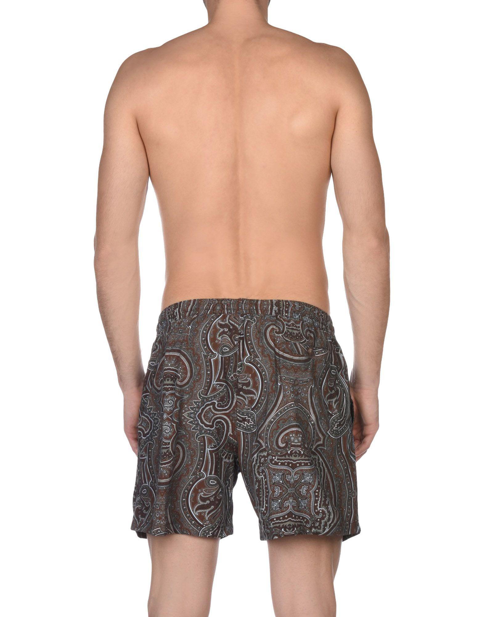 Fiorio Synthetic Swim Trunks in Dark Brown (Brown) for Men Lyst
