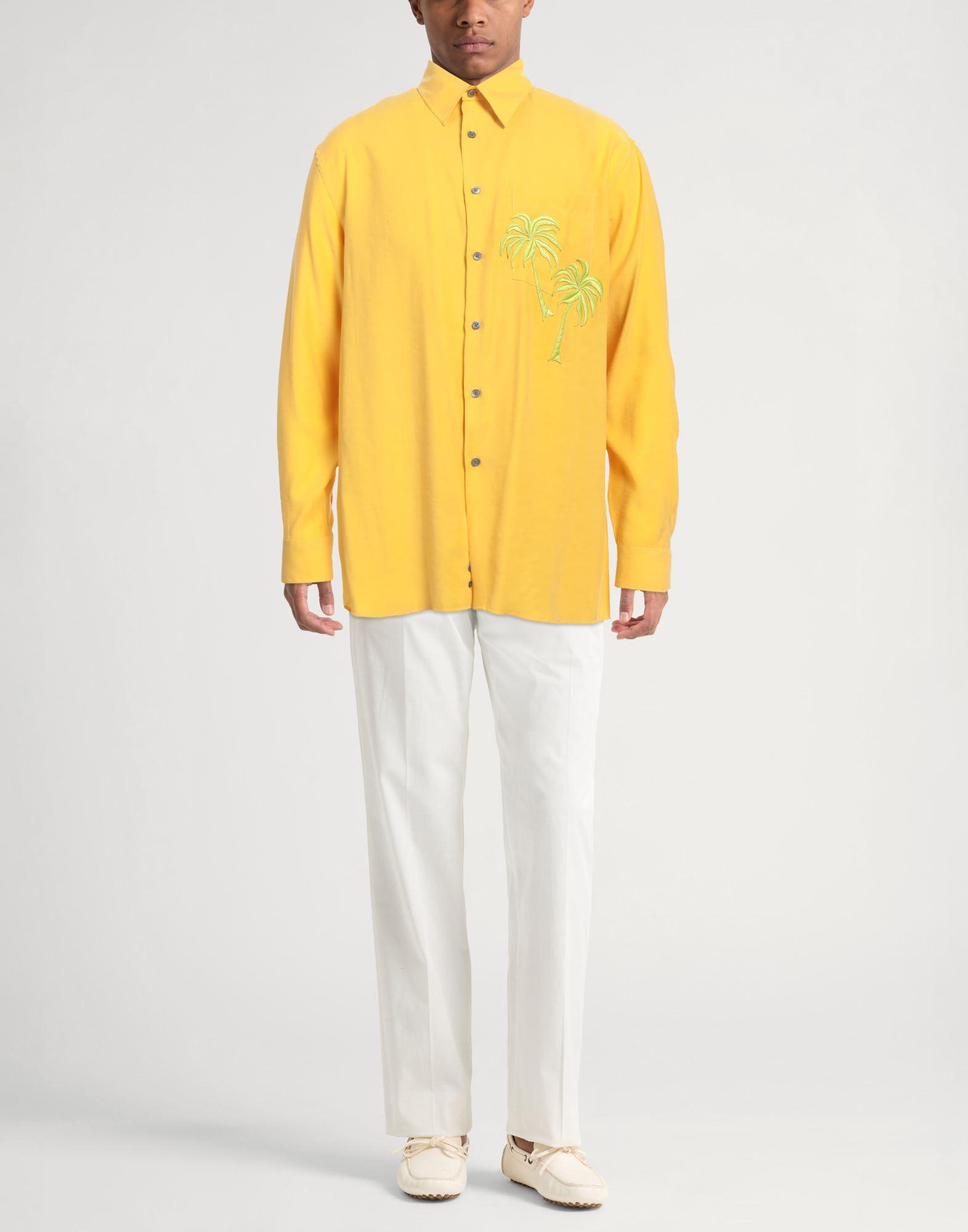 Emporio Armani Shirt in Yellow for Men | Lyst