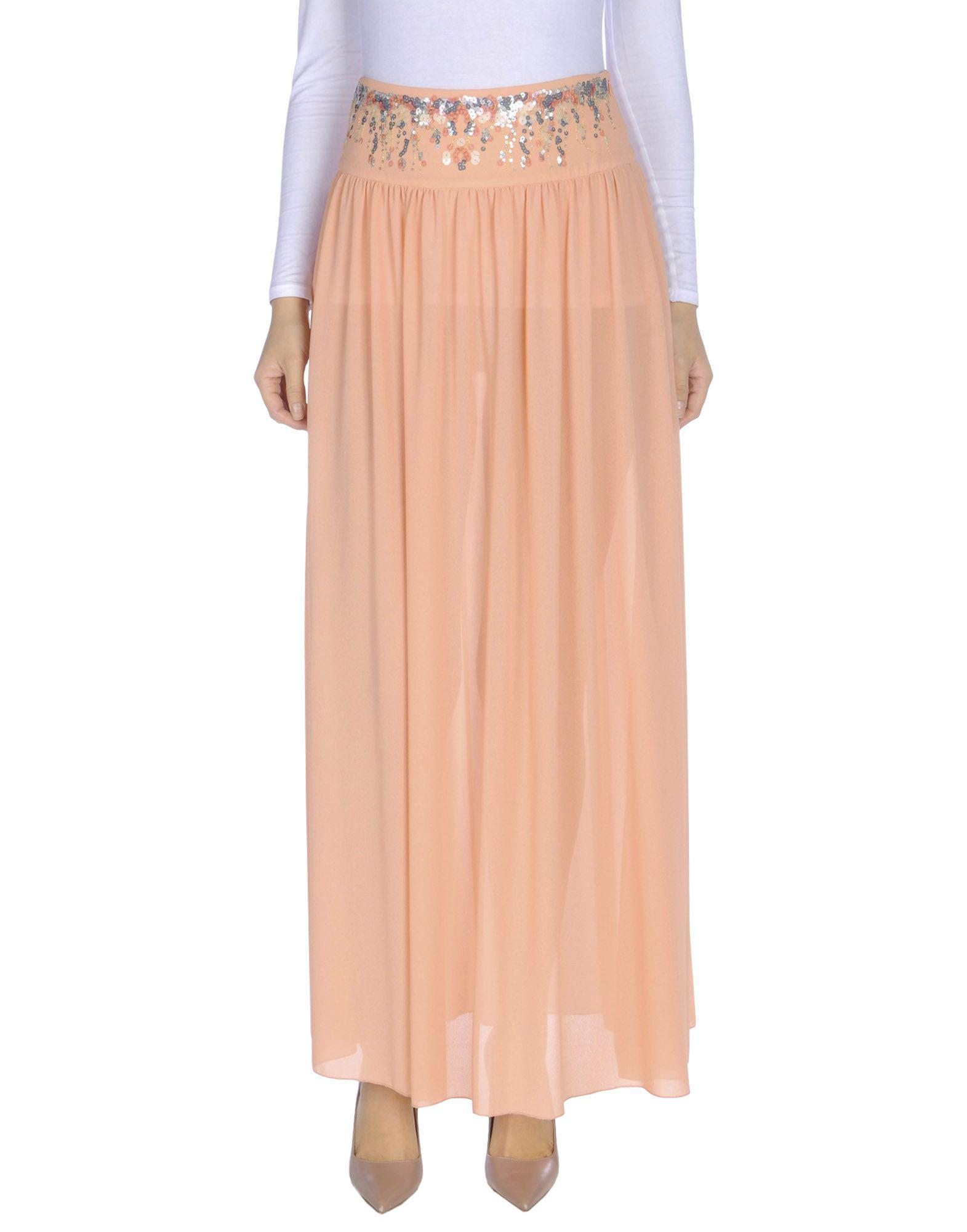 Lyst - Pinko Long Skirt in Pink