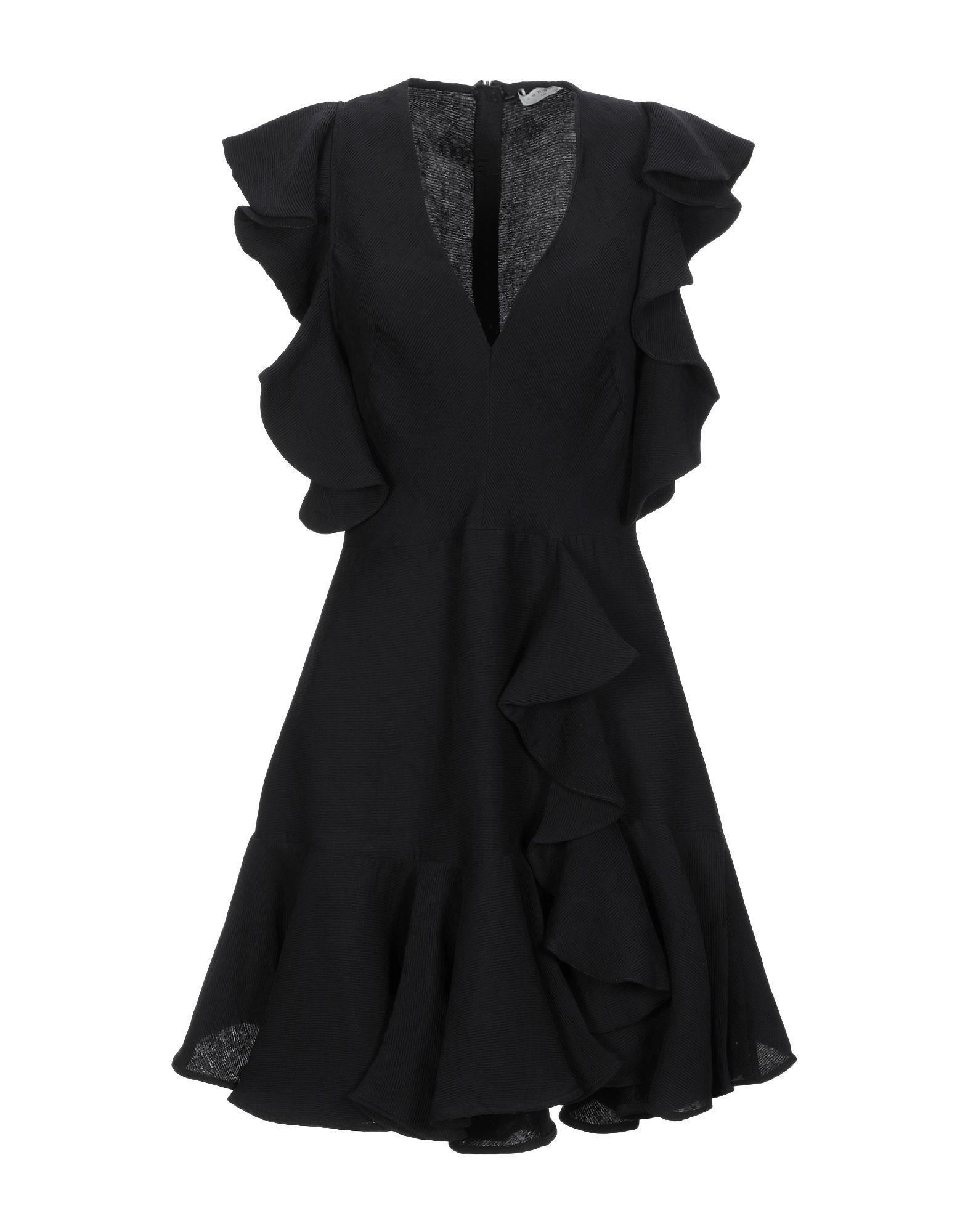 Sandro Synthetic Short Dress in Black - Lyst