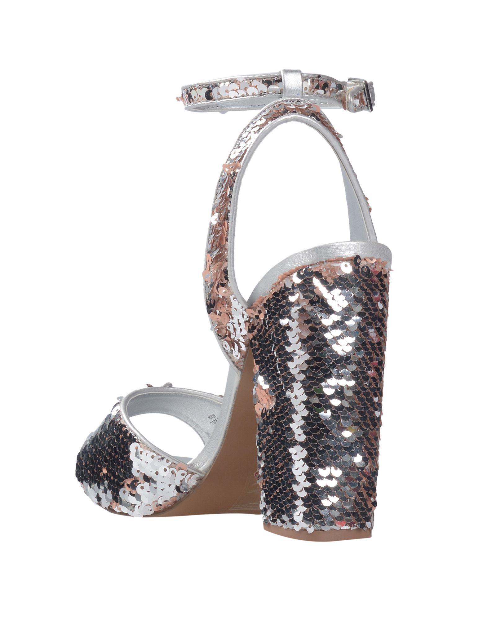 Steve Madden Sandals in Silver (Metallic) - Lyst