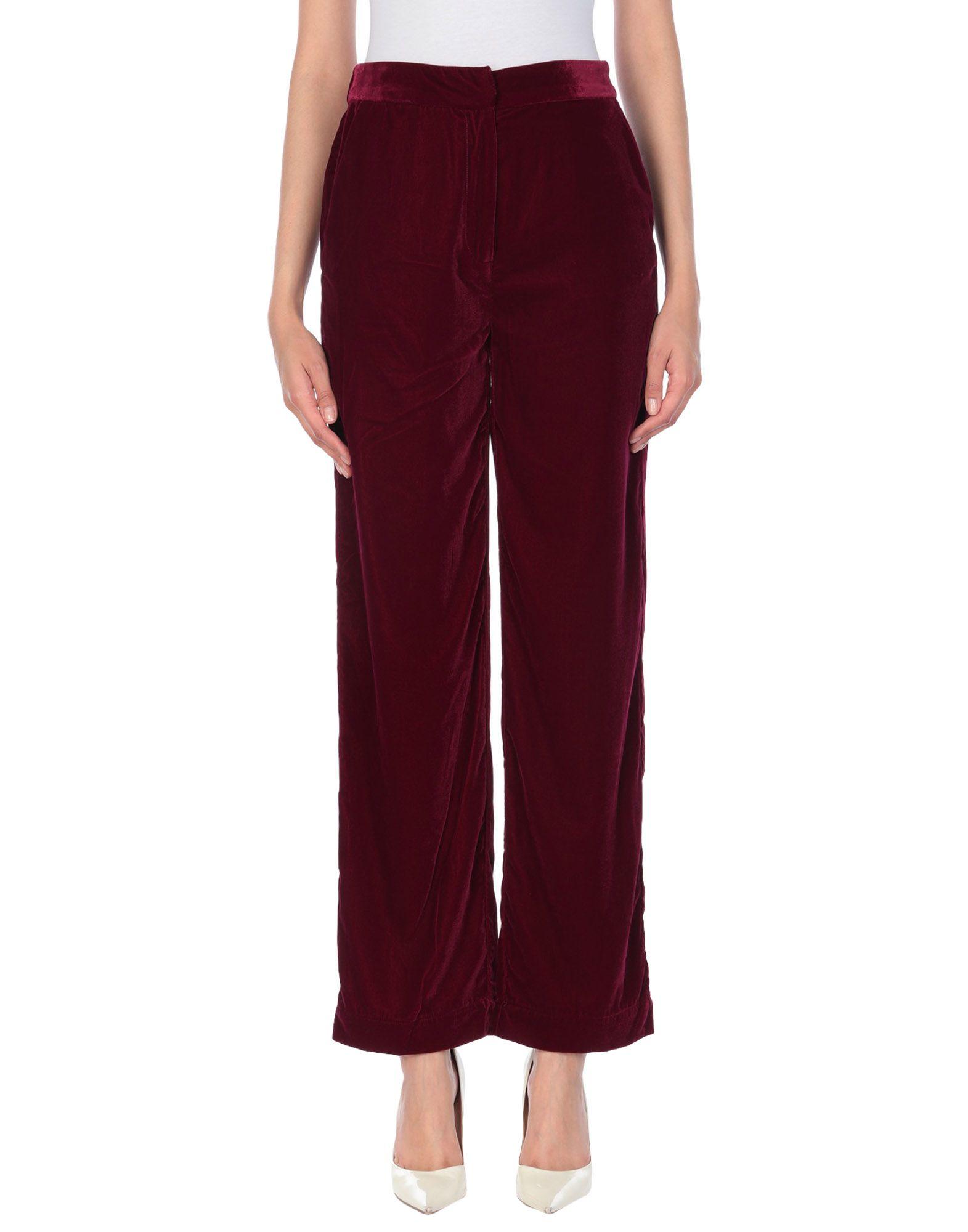 red casual pants