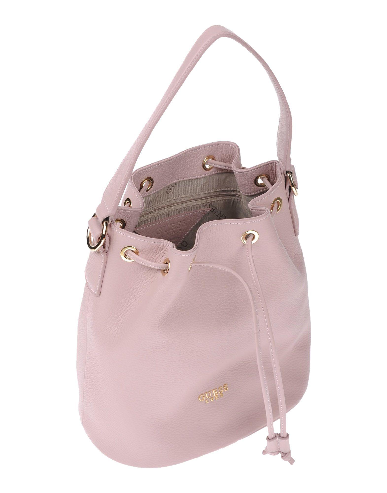 Guess Leather Handbag in Pink Lyst