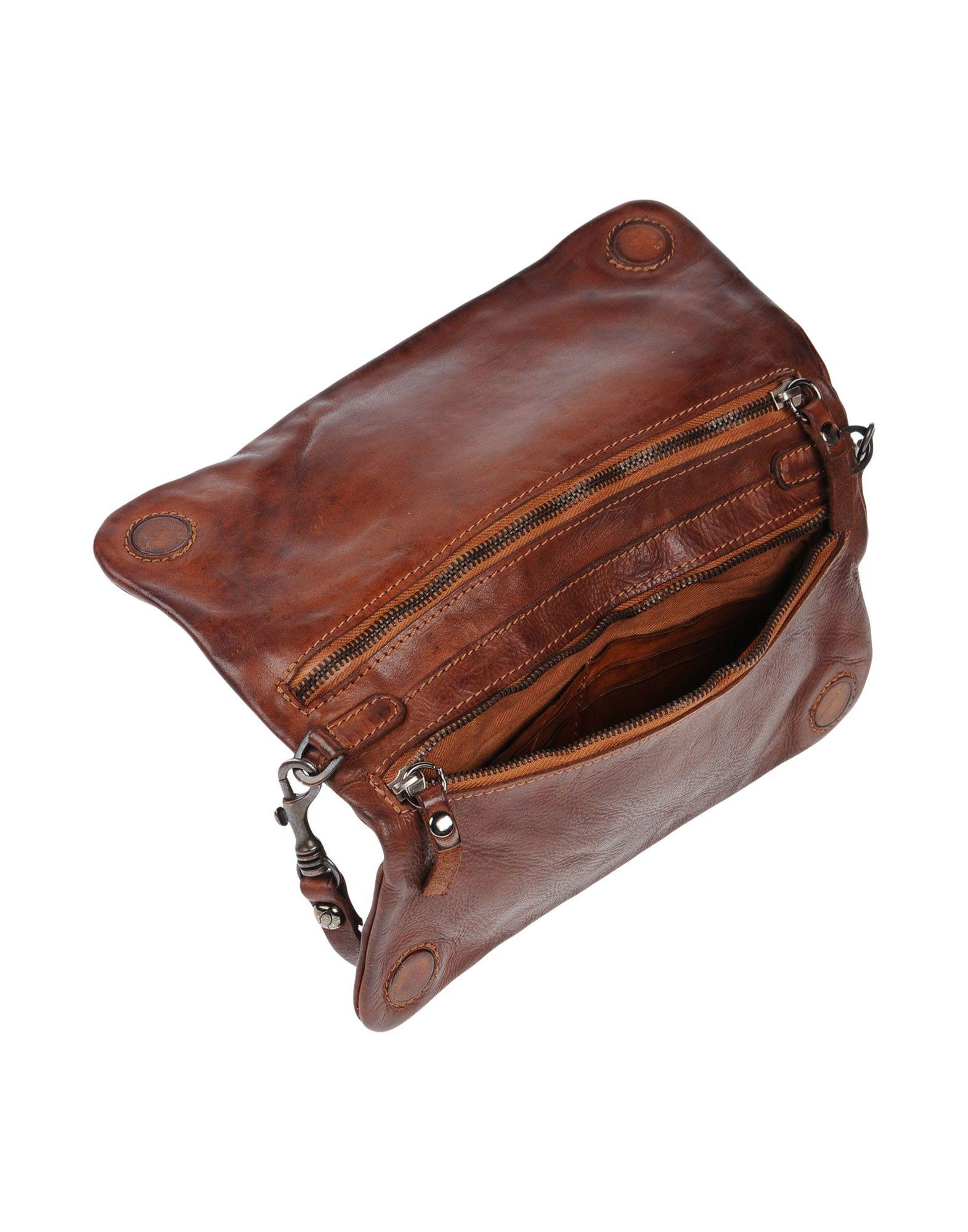 Lyst - Campomaggi Leather Clutch Bag in Brown