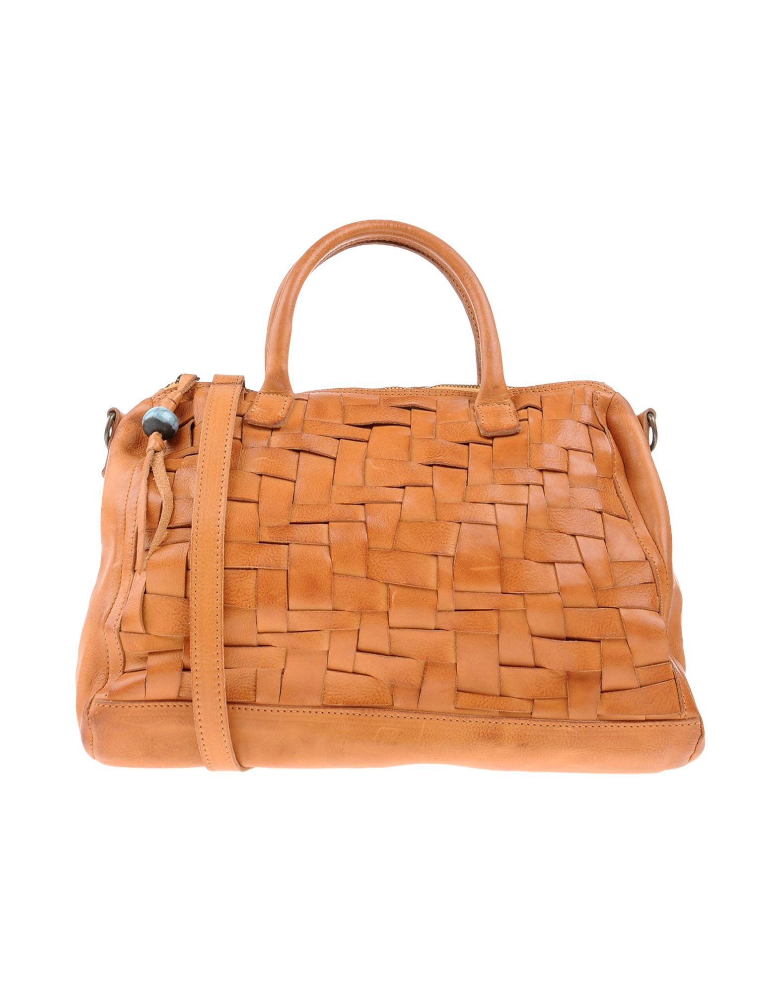 RITA MERLINI Leather Handbag in Brown | Lyst Australia