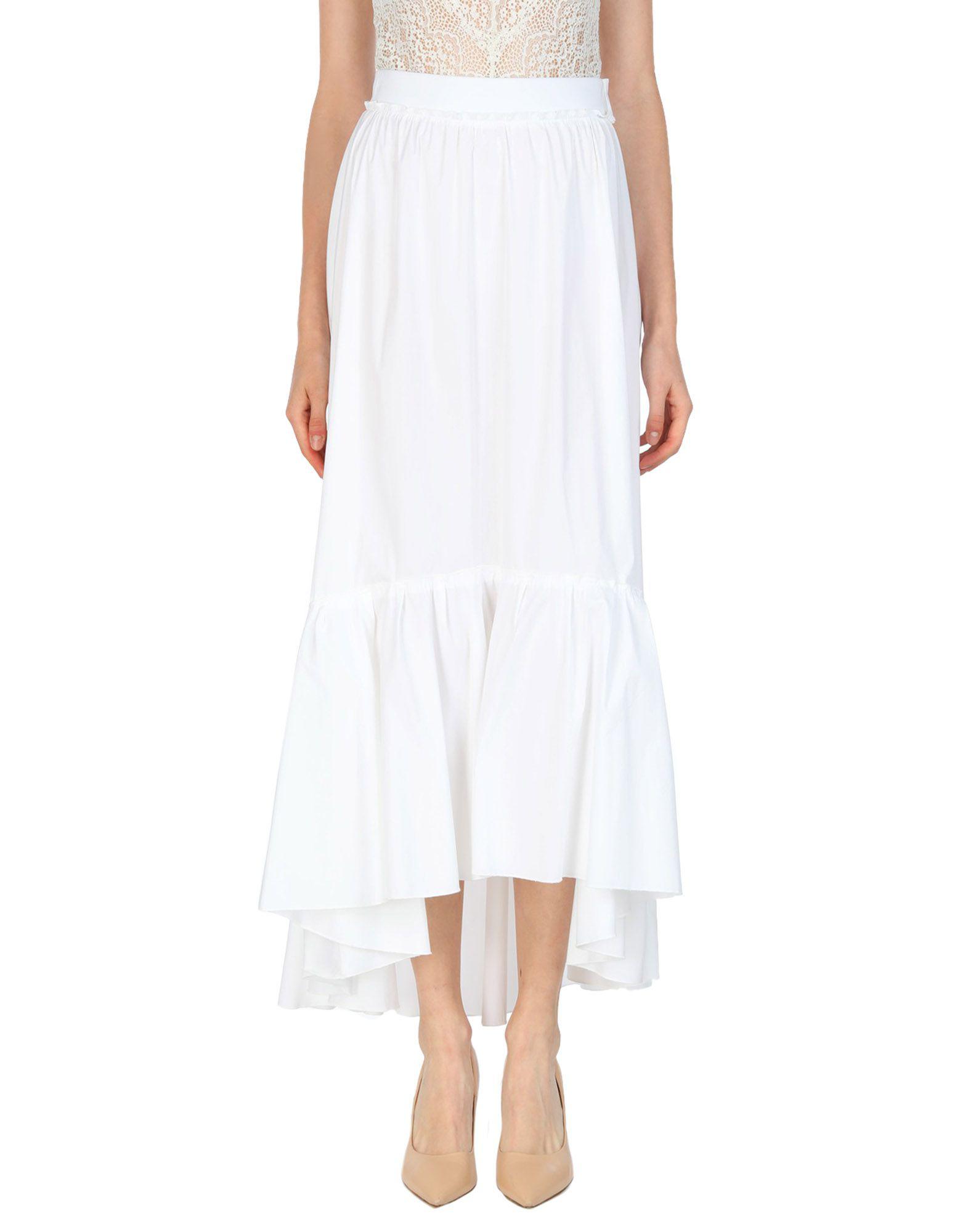 FEDERICA TOSI Cotton Long Skirt in White - Lyst