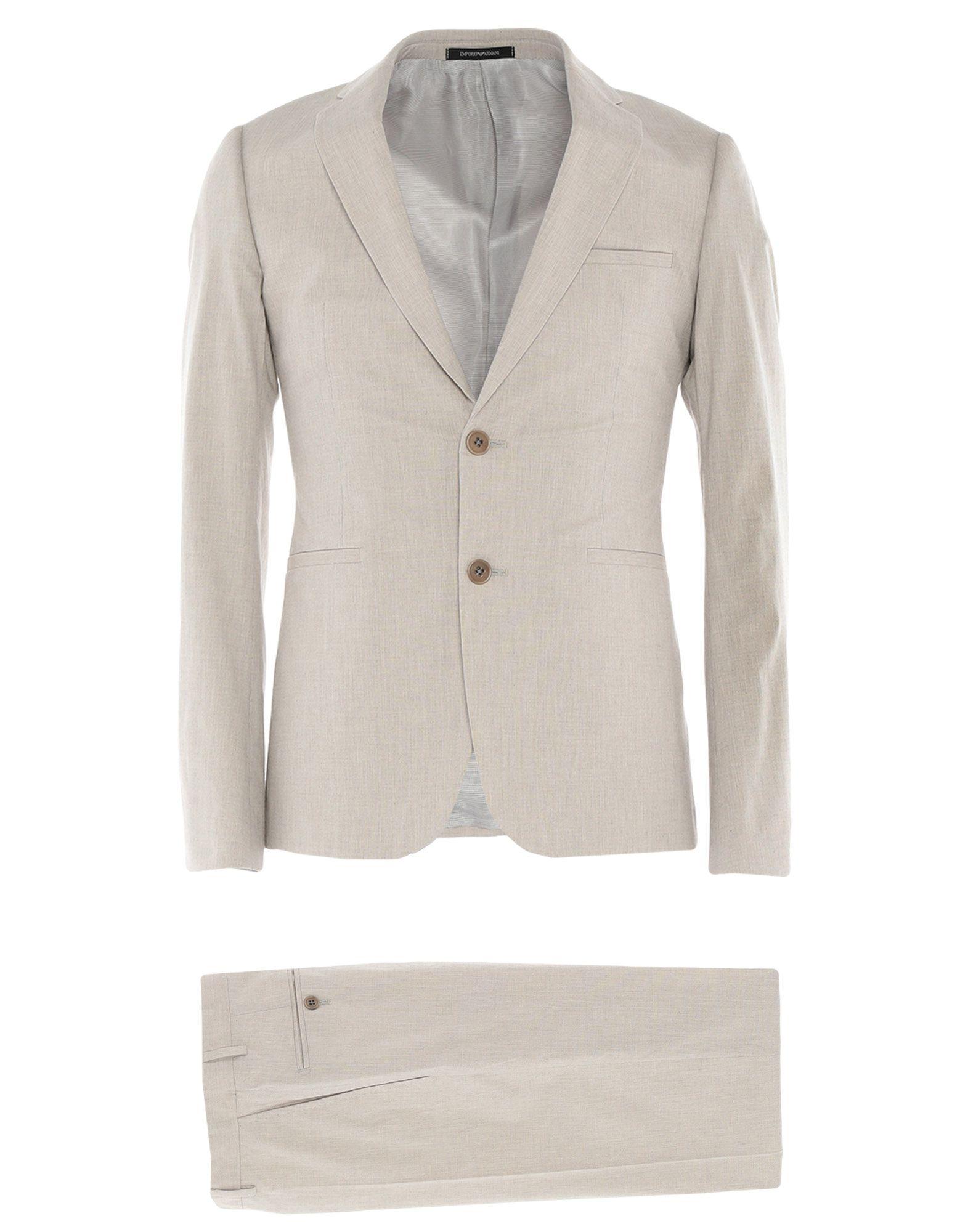 tan armani suit