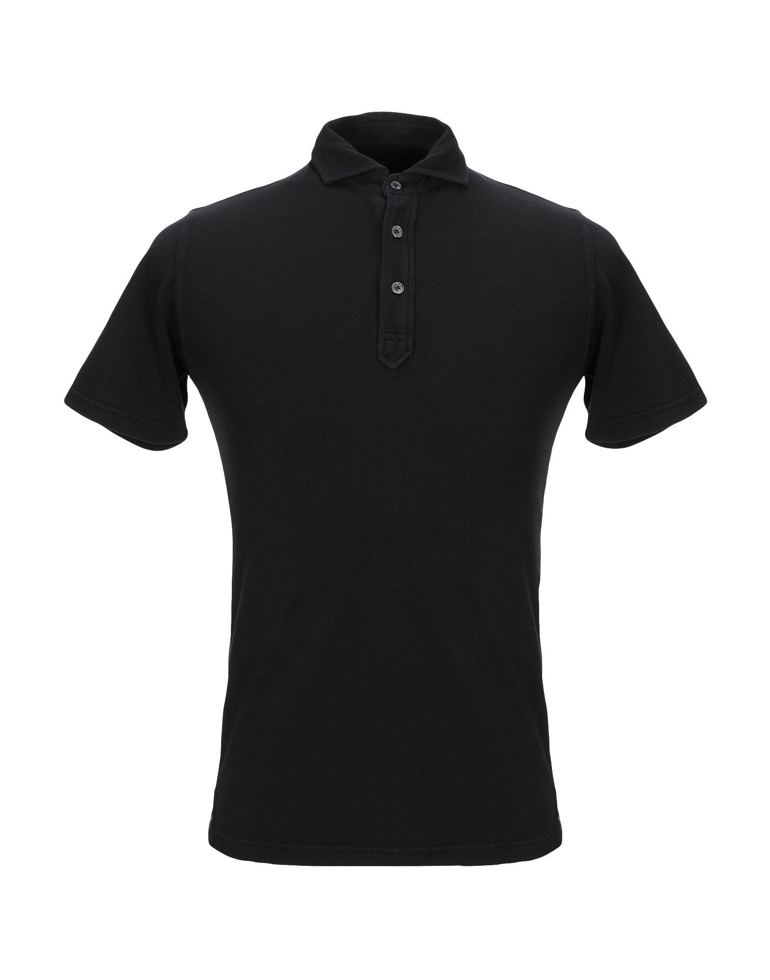Fedeli Cotton Polo Shirt in Black for Men - Lyst