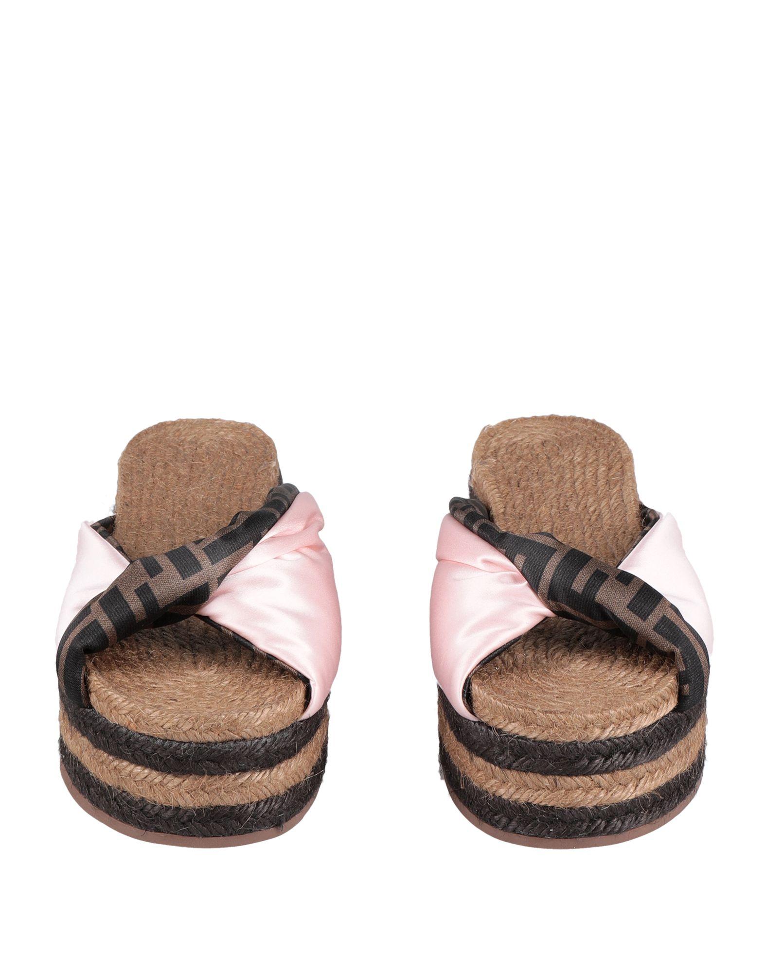 fendi satin slide sandals