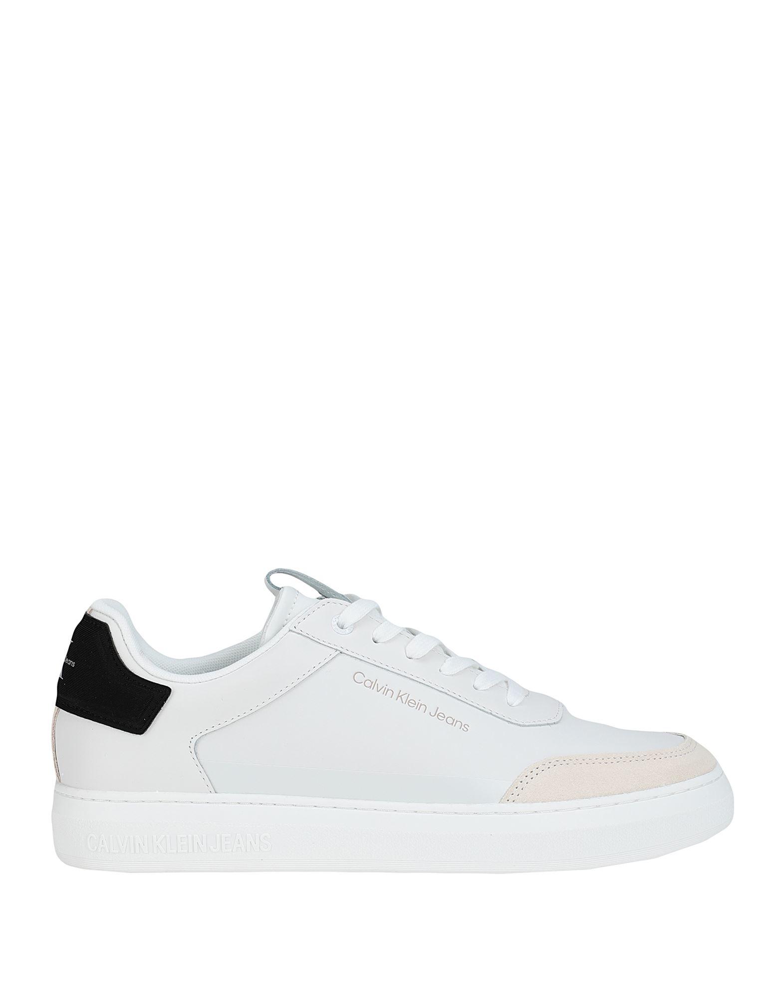 Calvin klein white trainers hot sale