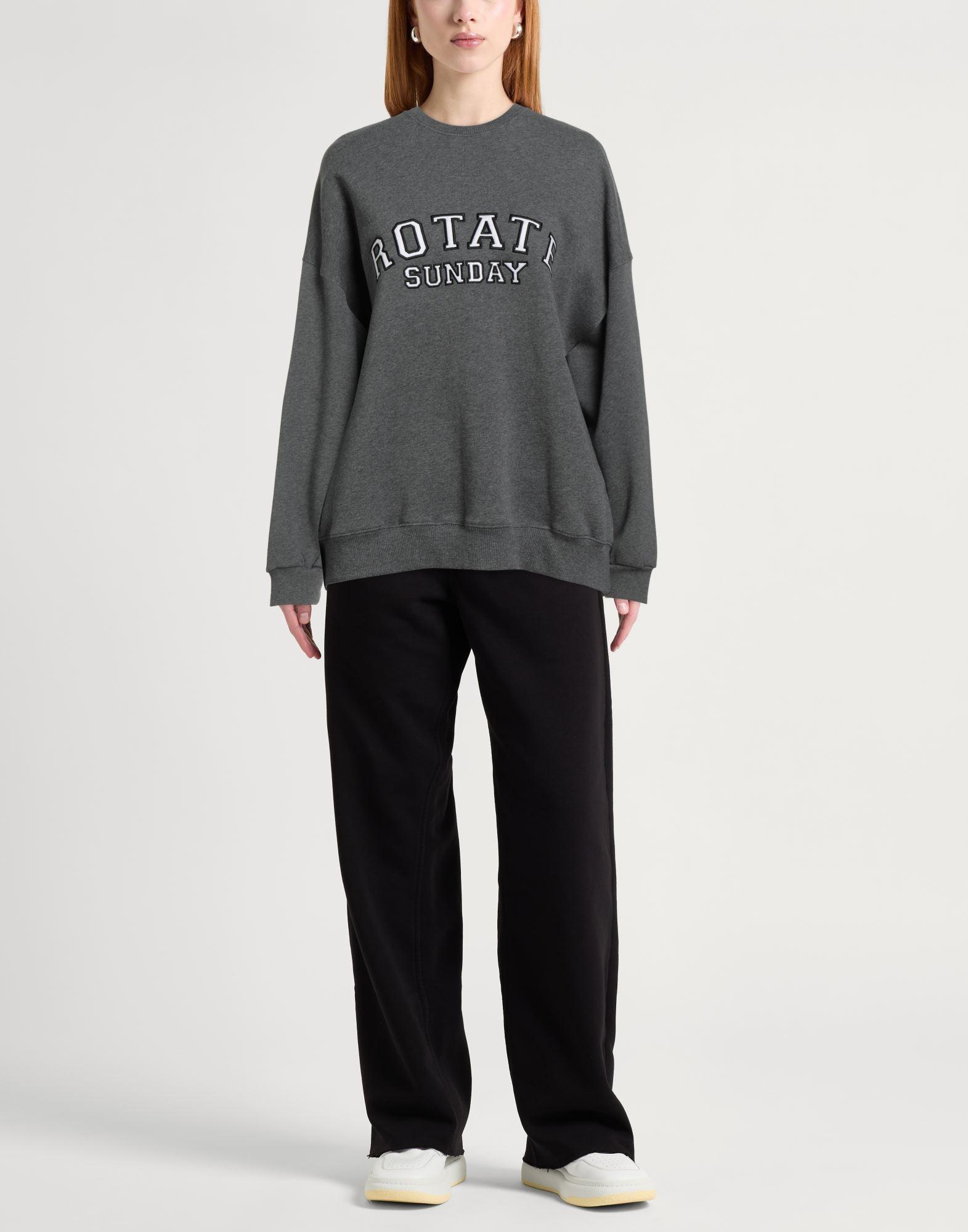 ROTATE BIRGER CHRISTENSEN Sweatshirt Organic Cotton in Grey Lyst UK
