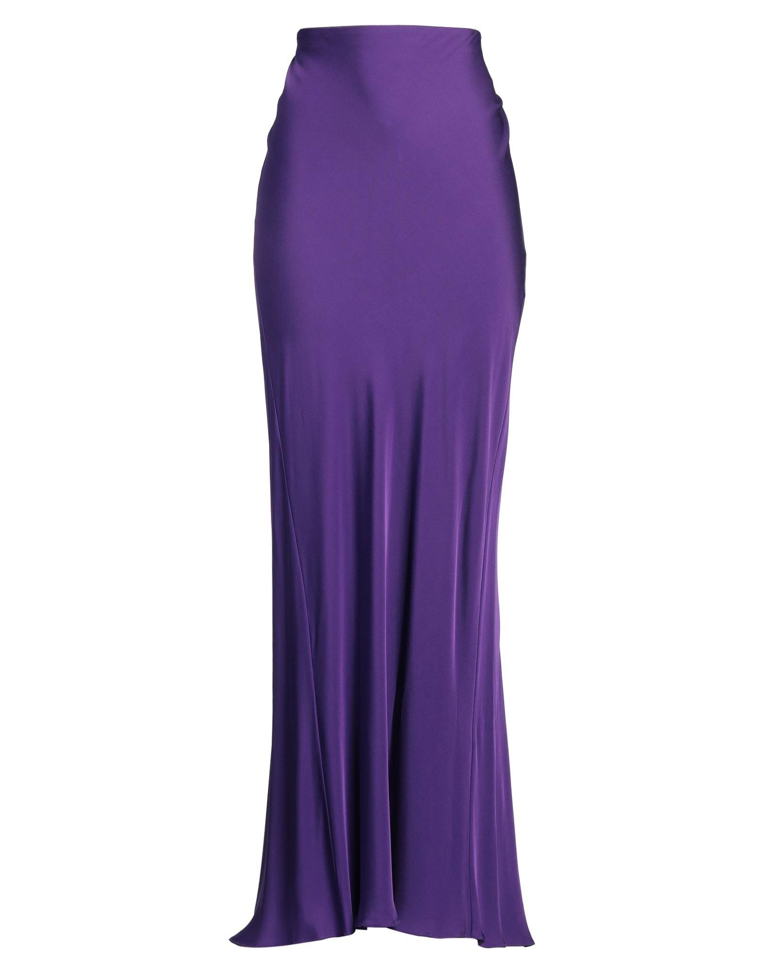 スカート PATRIZIA PEPE Women Skirts CA1431JZ26M542 Purple Patrizia Pepe: Elegant midi skirt in intense violet - Bemymood