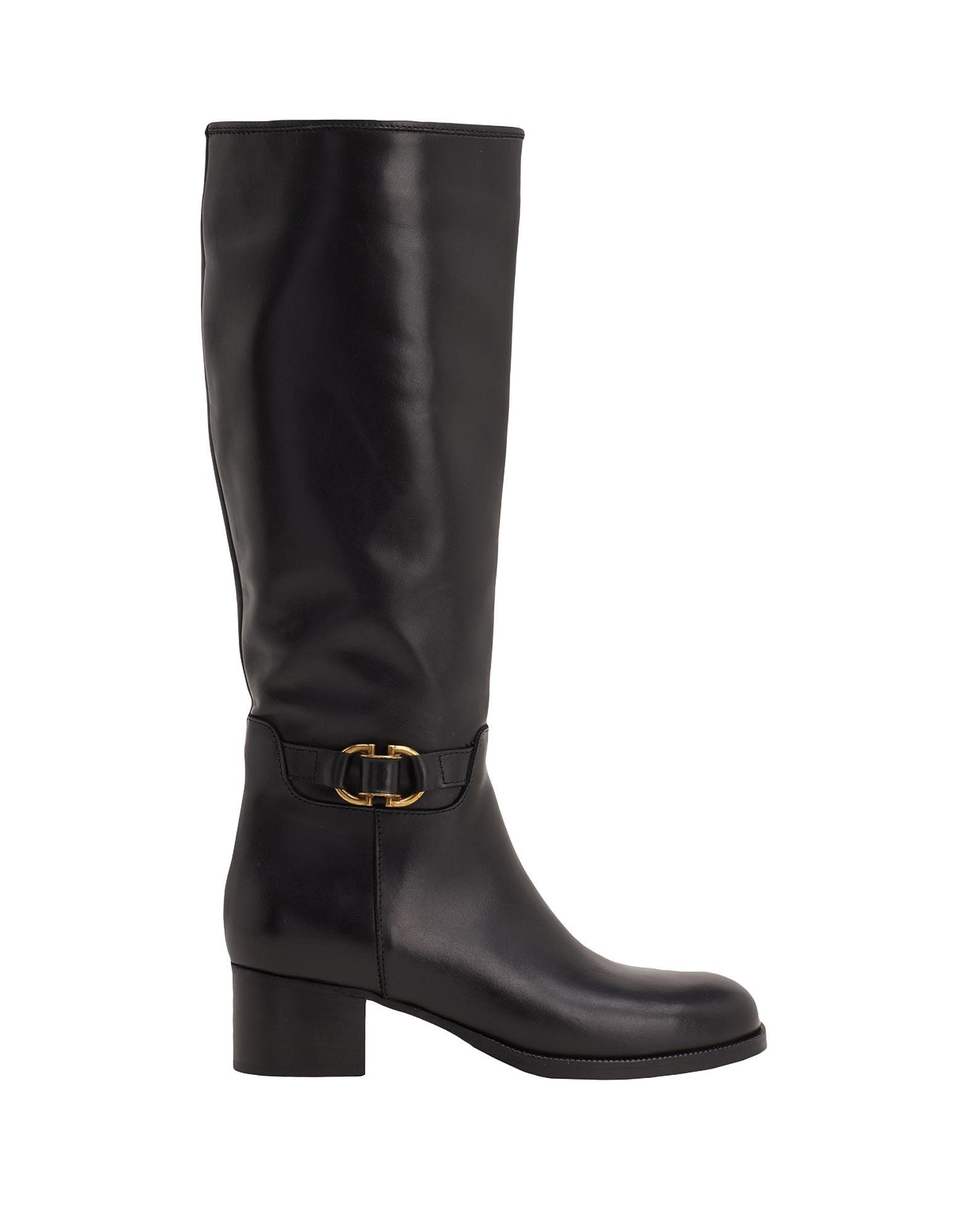 8 by YOOX Knee Boots in Black | Lyst