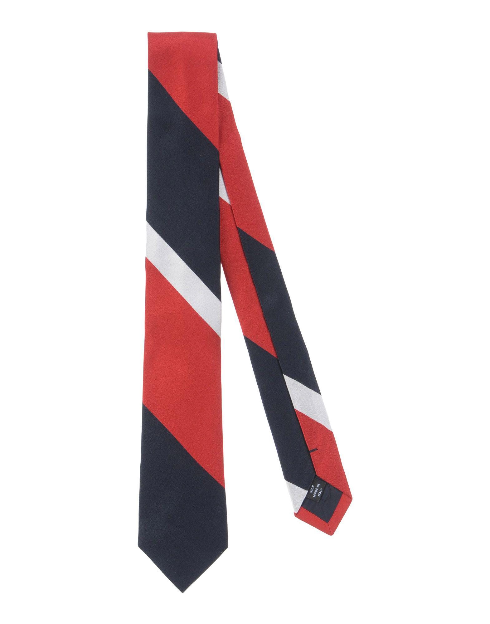 Moncler Satin Tie in Red for Men - Lyst