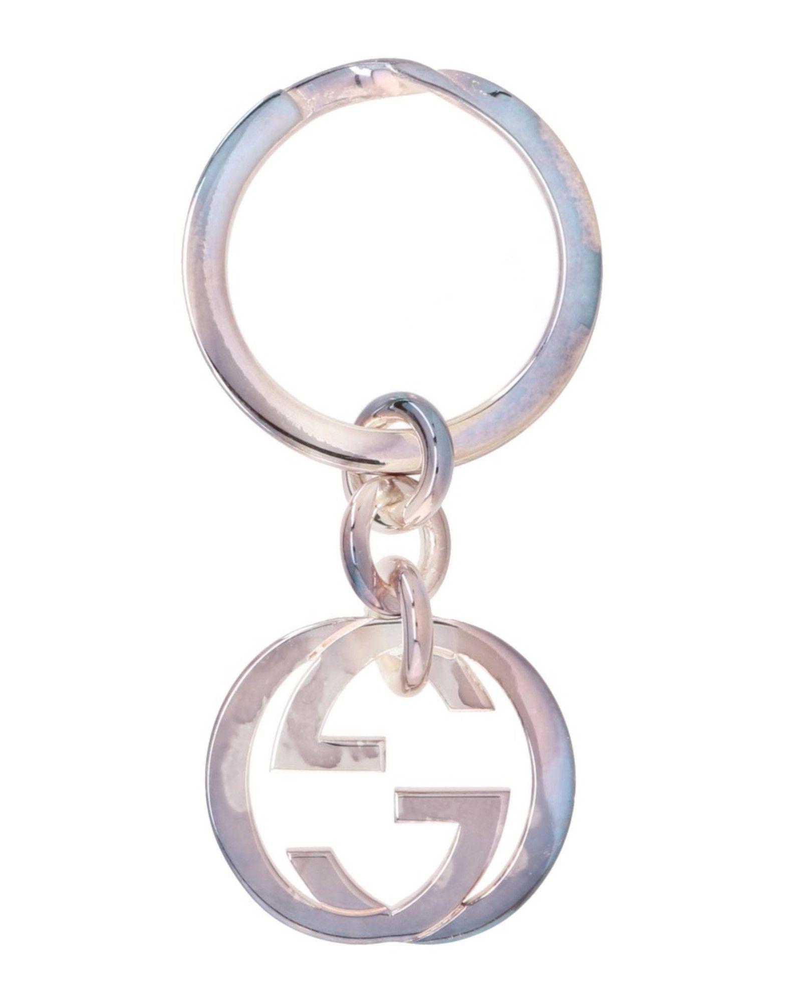 Gucci Key Ring in Metallic - Lyst