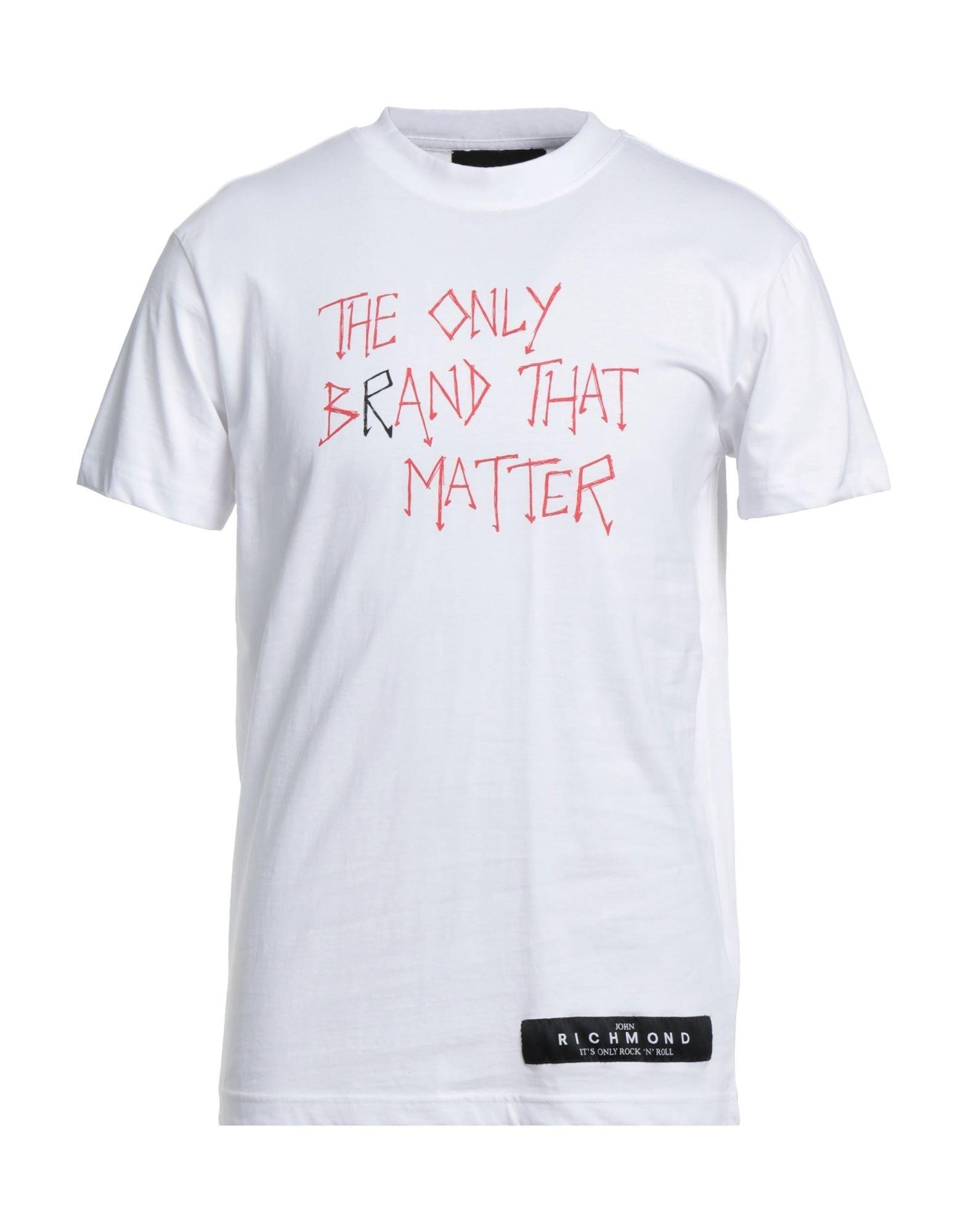 Homme Vêtements T-shirts T-shirts à manches courtes T-shirt Coton John Richmond pour homme en coloris Blanc 