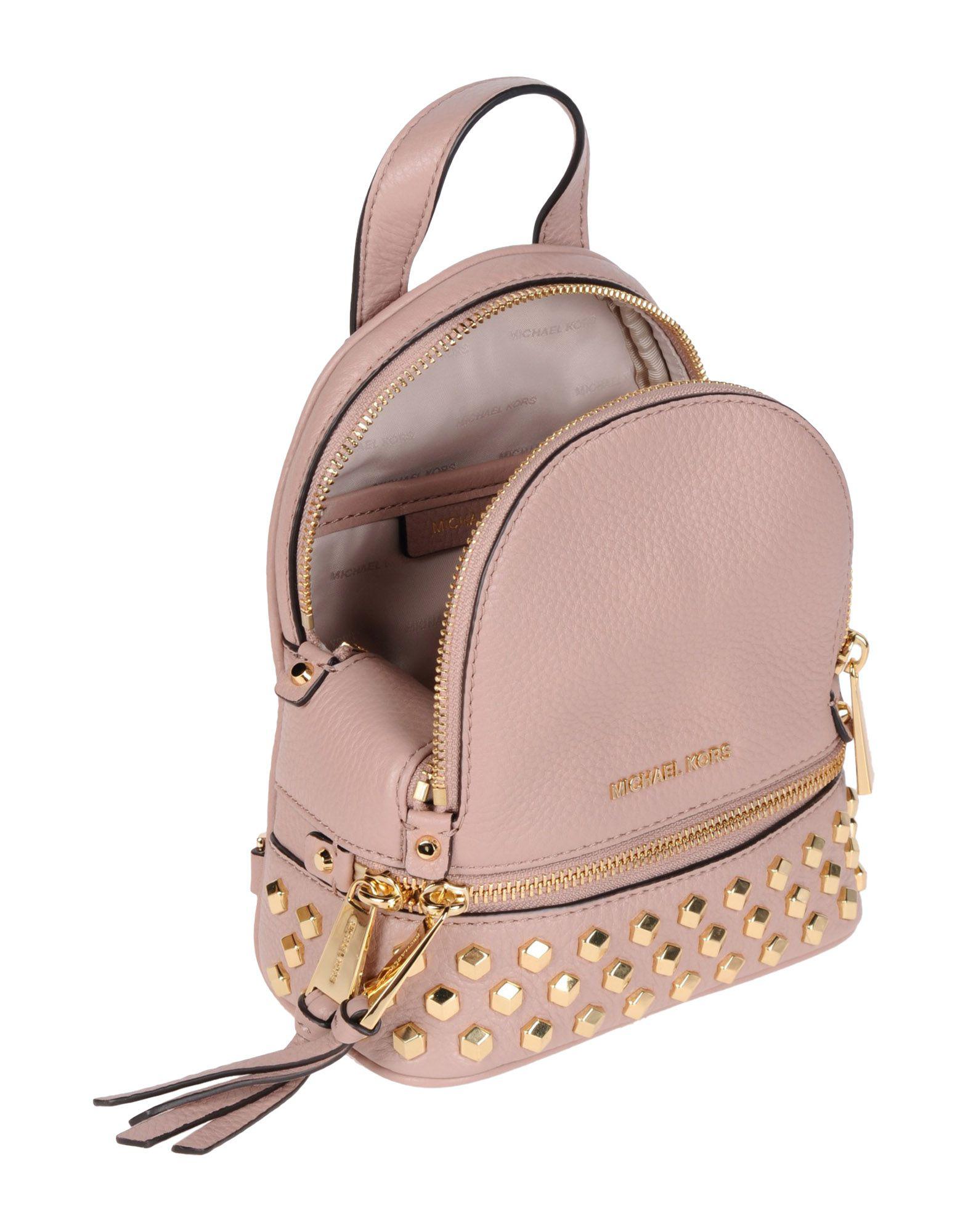 MICHAEL Michael Kors Leather Backpacks & Bum Bags in Pastel Pink (Pink