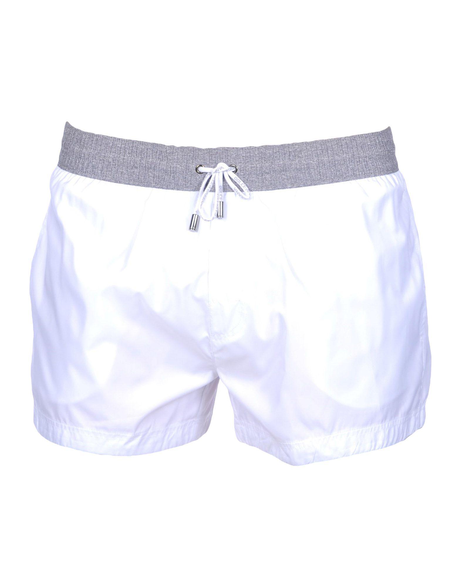 Dolce & Gabbana Synthetic Swim Trunks in White for Men Lyst