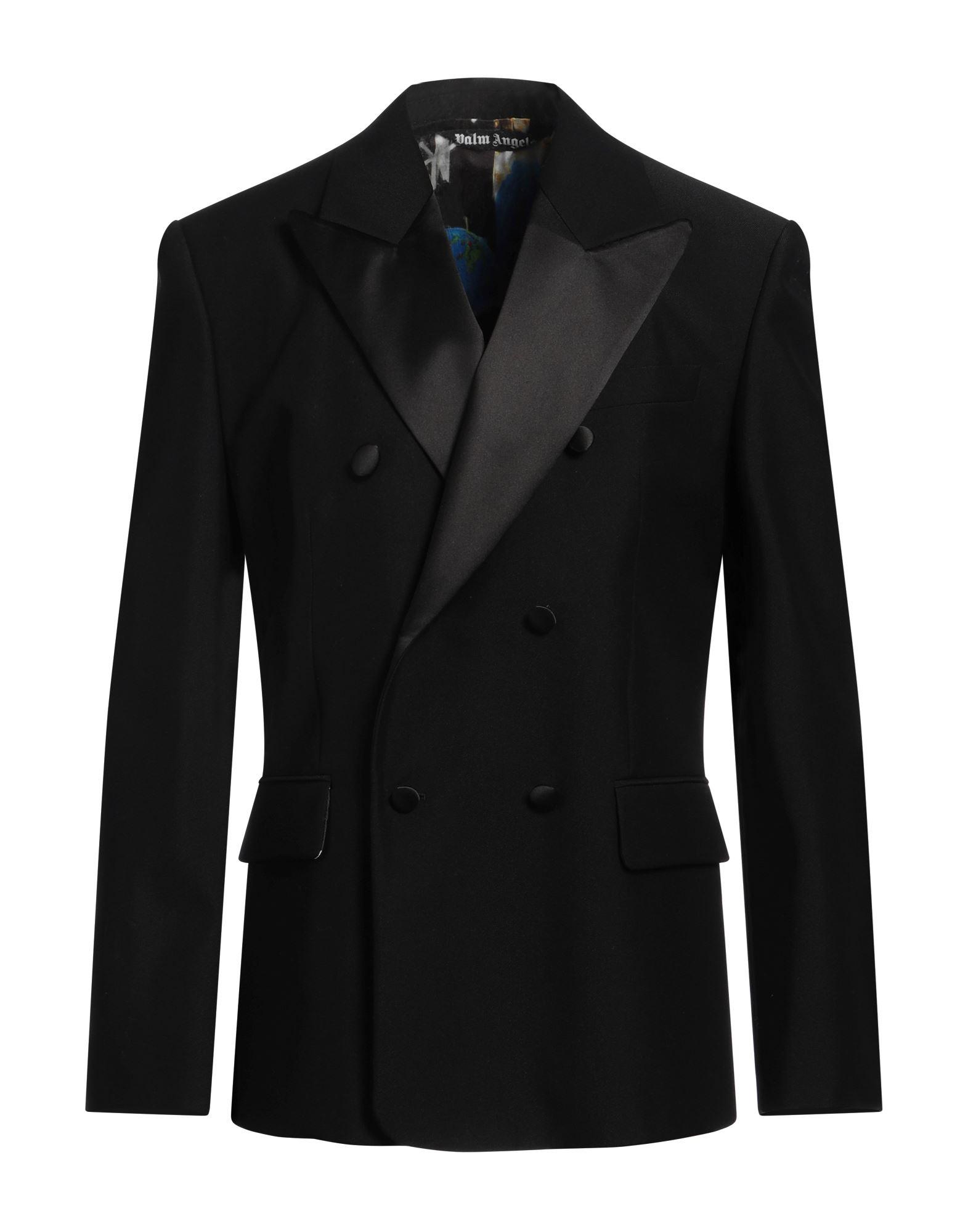 【関税＆送料込み】Palm Angels Double-Breasted Jacket Palm Angels Pinstripe Double-Breasted Blazer on SALE | Saks